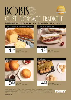 Tommy Bobis Super ponuda - Pregled kataloga iz trgovine Tommy, vrijedi od 09.04.2026