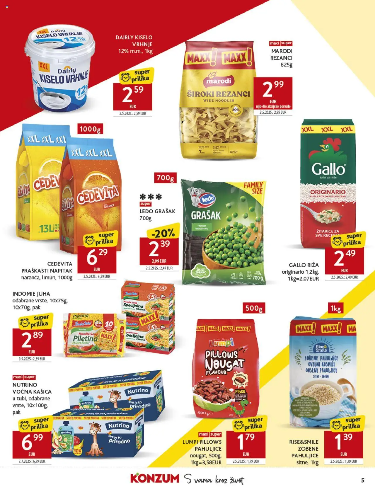 Konzum HR akciós ujság - amely érvényes a következő dátumtól: 24.09.2025 | Oldal: 5 | Termékek: Dió
