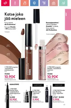 THE ONE Longwear Metallic -nestemäinen luomiväri, luomiväri 5 ml. – voimassa 24.08.2025 alkaen | Sivu: 63 | Tuotteet: Luomiväri