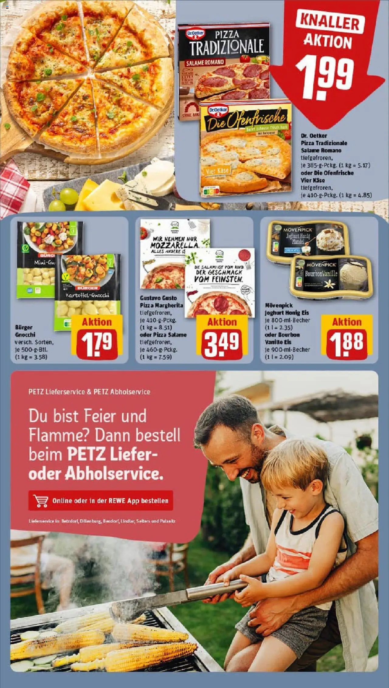 Rewe prospekt Neunkirchen	 - gültig ab dem 06.07.2025 | Seite: 13 | Produkte: Gustavo gusto, Joghurt, Burger, Pizza