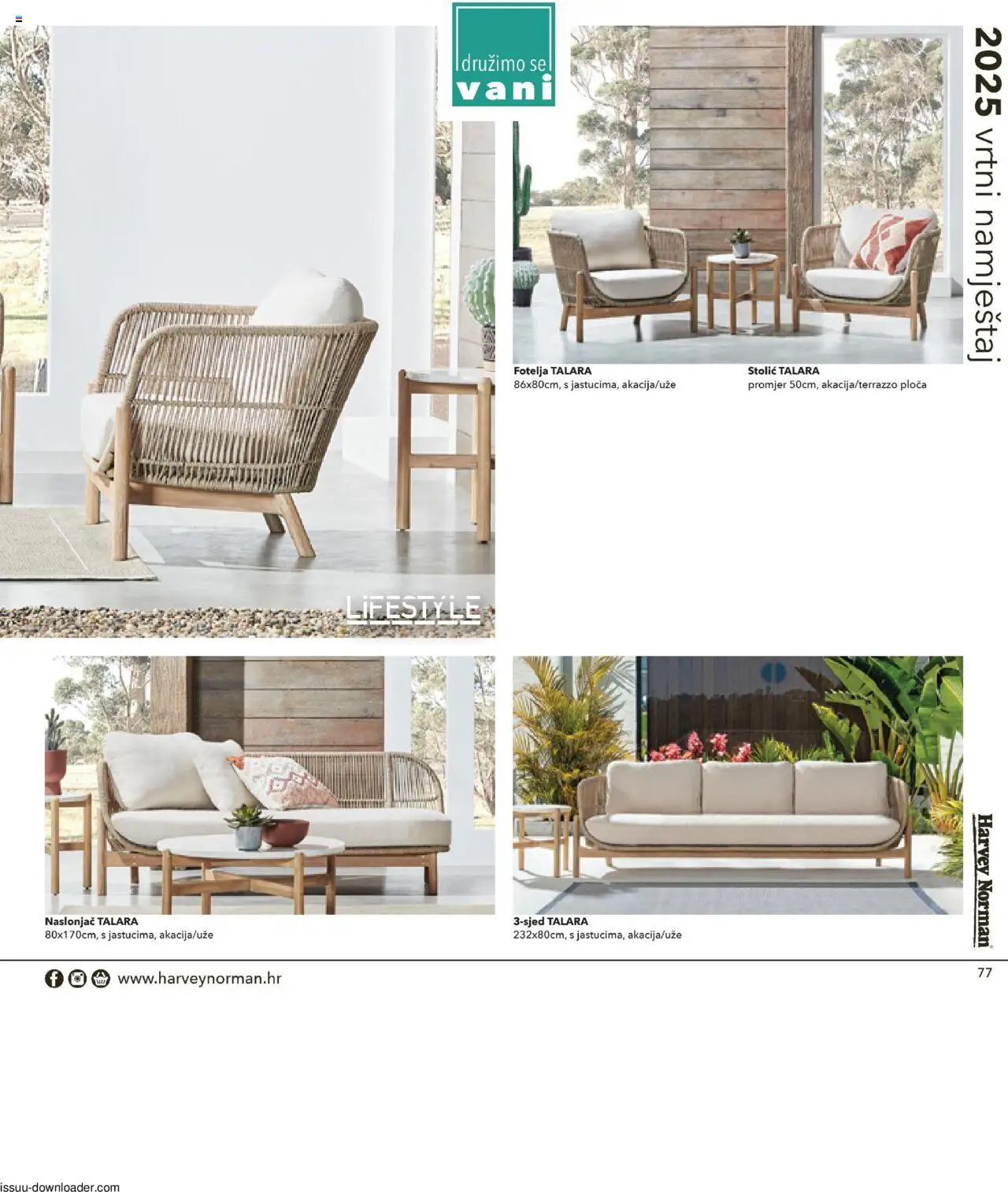 Harvey Norman katalog | vrijedi od 19.03.2025 | Stranica: 77 | Proizvodi: Fotelja, Stolić, Vrtni namještaj