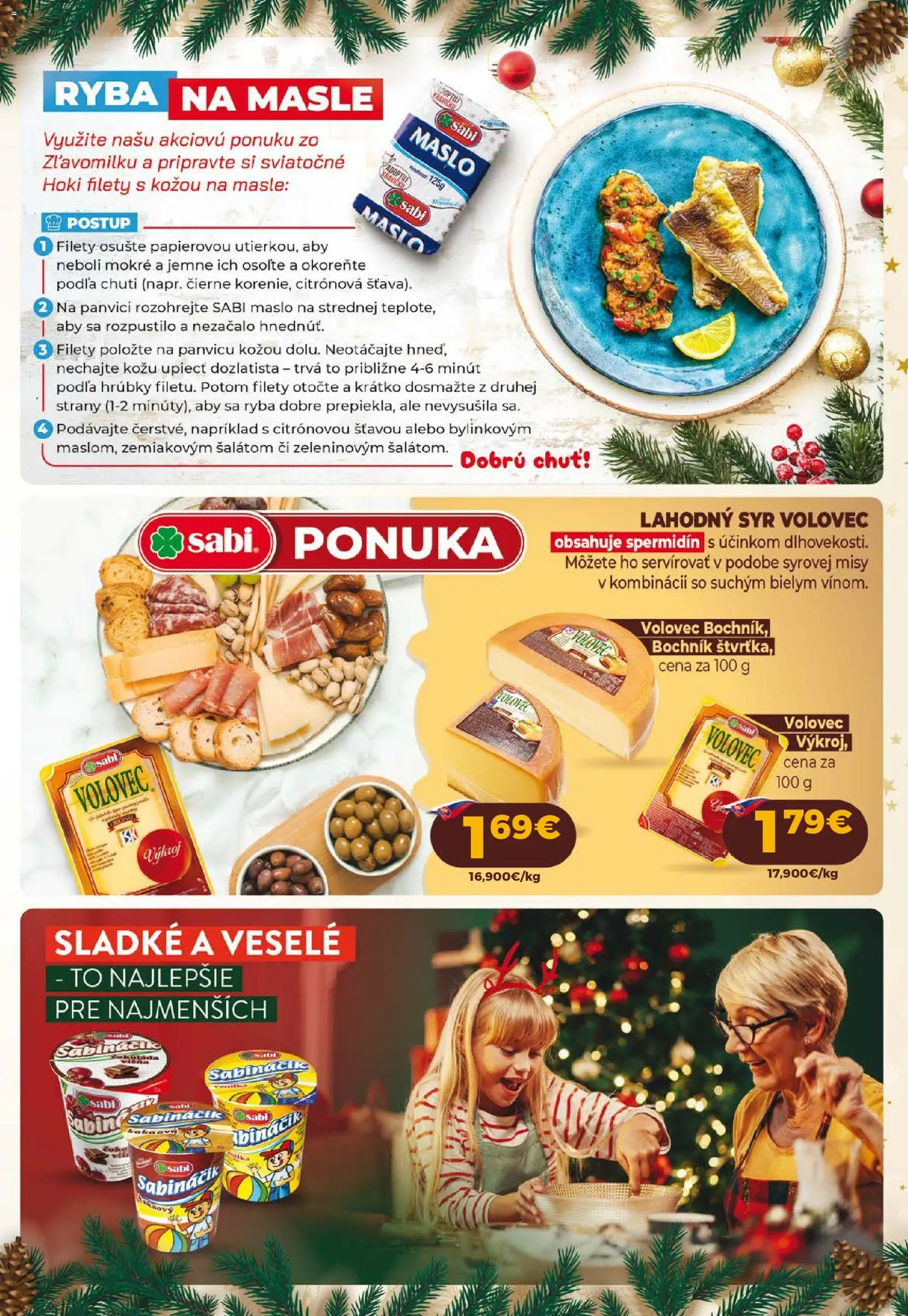 Nové Milk Agro akcie – leták je platný od 10.12.2025 | Strana: 3 | Produkty: Maslo, Syr, Ryba