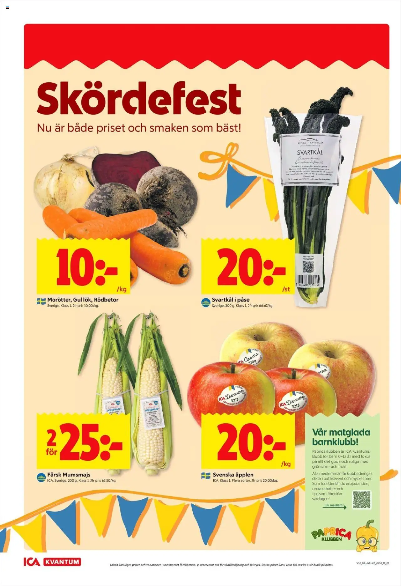ICA Kvantum reklamblad aktuell från 15.09.2025 | Sida: 2 | Produkter: Aromat, Äpplen