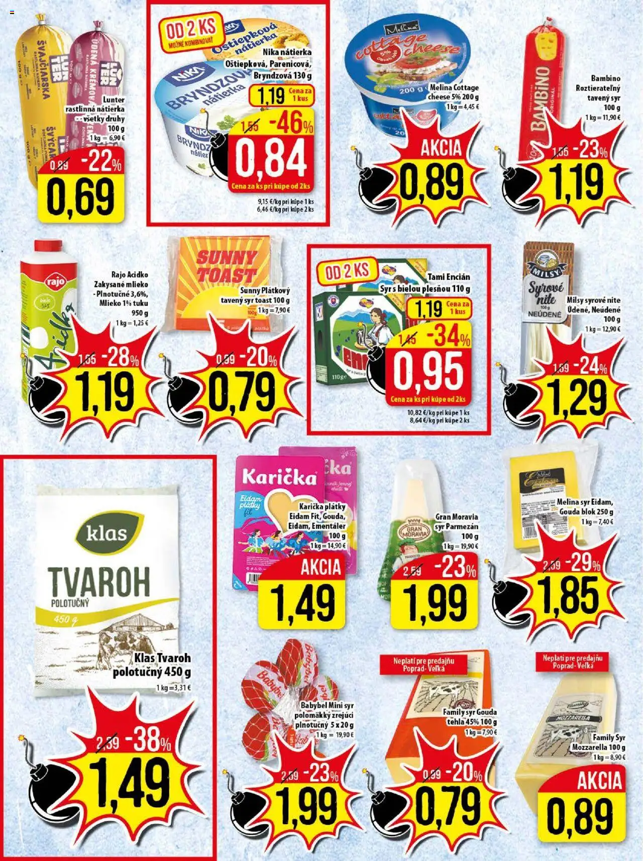 Klas leták │ platný od 01.09.2025 | Strana: 8 | Produkty: Syr, Parmezán, Encián, Zakysané mlieko