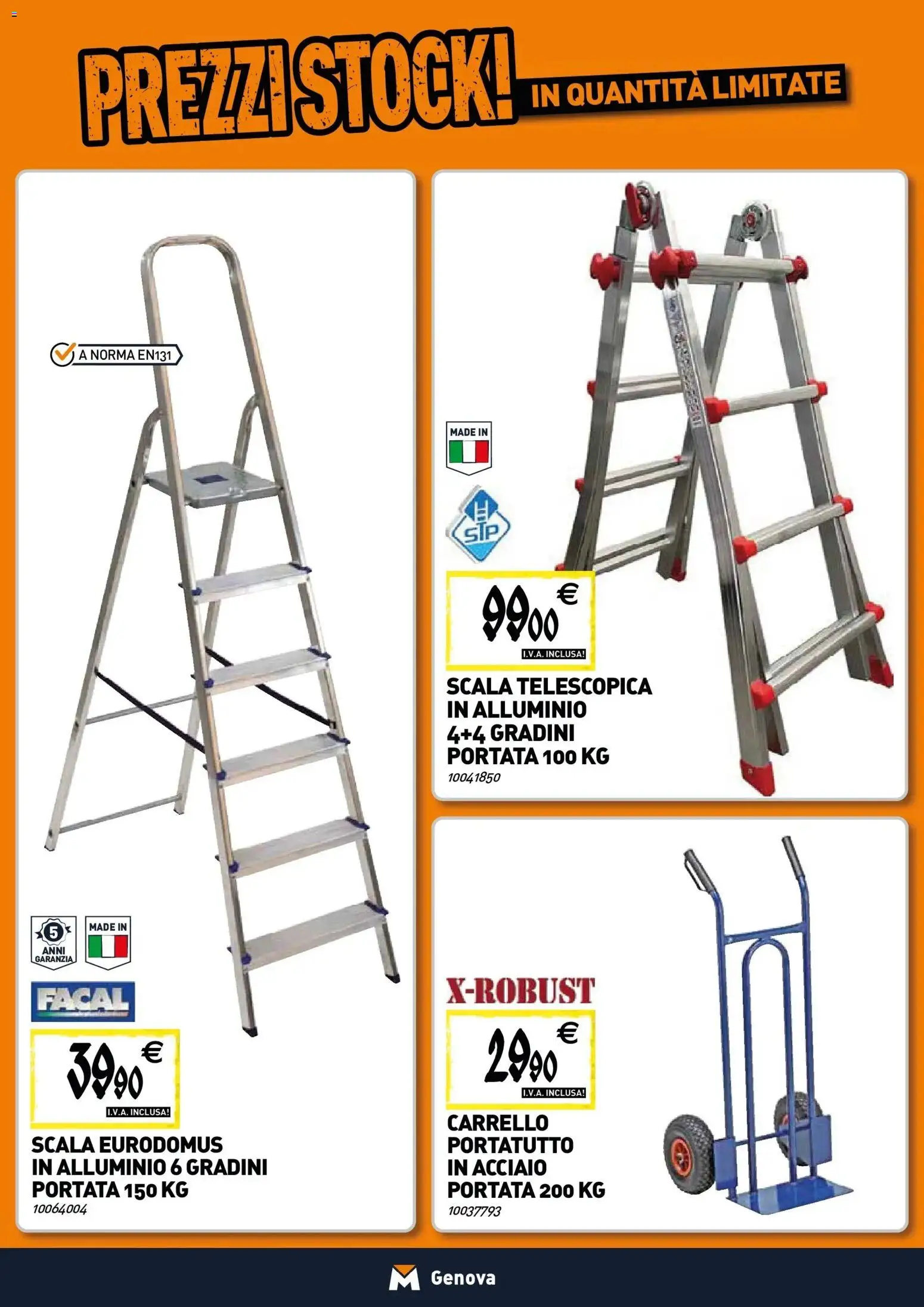 Volantino TECNOMAT del 22.01.2026 | Pagina: 19 | Prodotti: Carrello, Scala, Alluminio