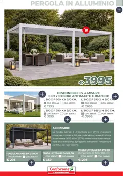 Anteprima del volantino Conforama volantino Giardino valido a partire dal 19.03.2026 | Pagina: 5 | Prodotti: Tenda, Pergola, Alluminio
