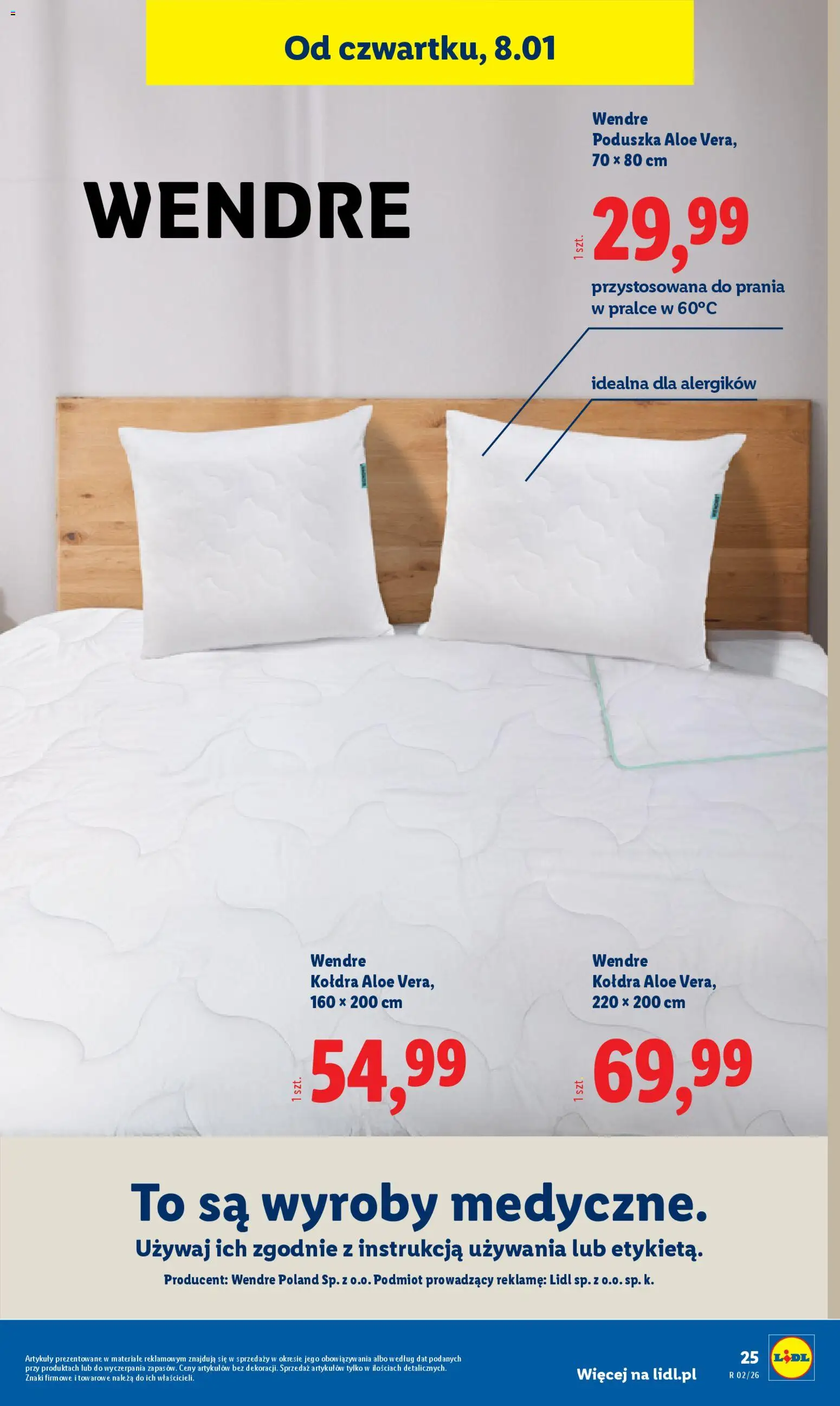 Lidl Katalog od 05.01.2026 | Strona: 29 | Produkty: Poduszka, Kołdra