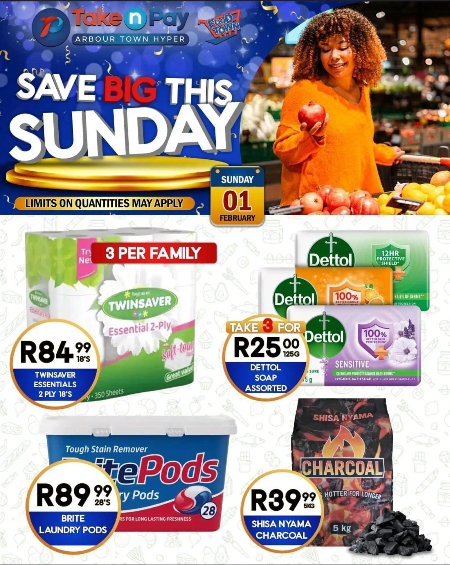 New Take n Pay catalogue – valid from 01.02.2026 | Page: 3 | Products: Bath, Fragrance, Soap, Stain remover