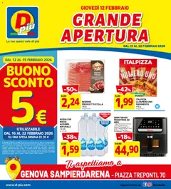 Anteprima del volantino D Più Grande Apertura Genova catalogo valido a partire dal 12.02.2026