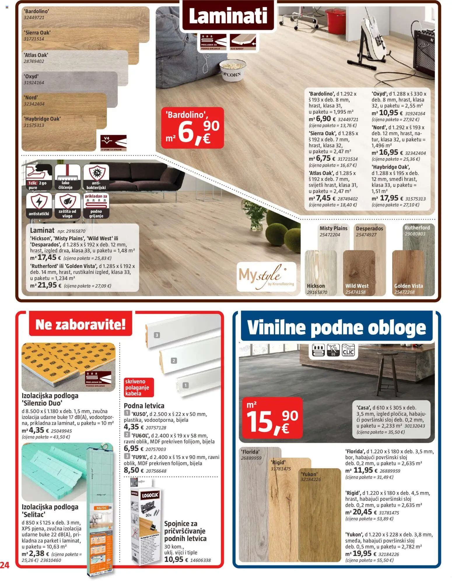 Bauhaus katalog | vrijedi od 01.12.2025 | Stranica: 24 | Proizvodi: Laminat