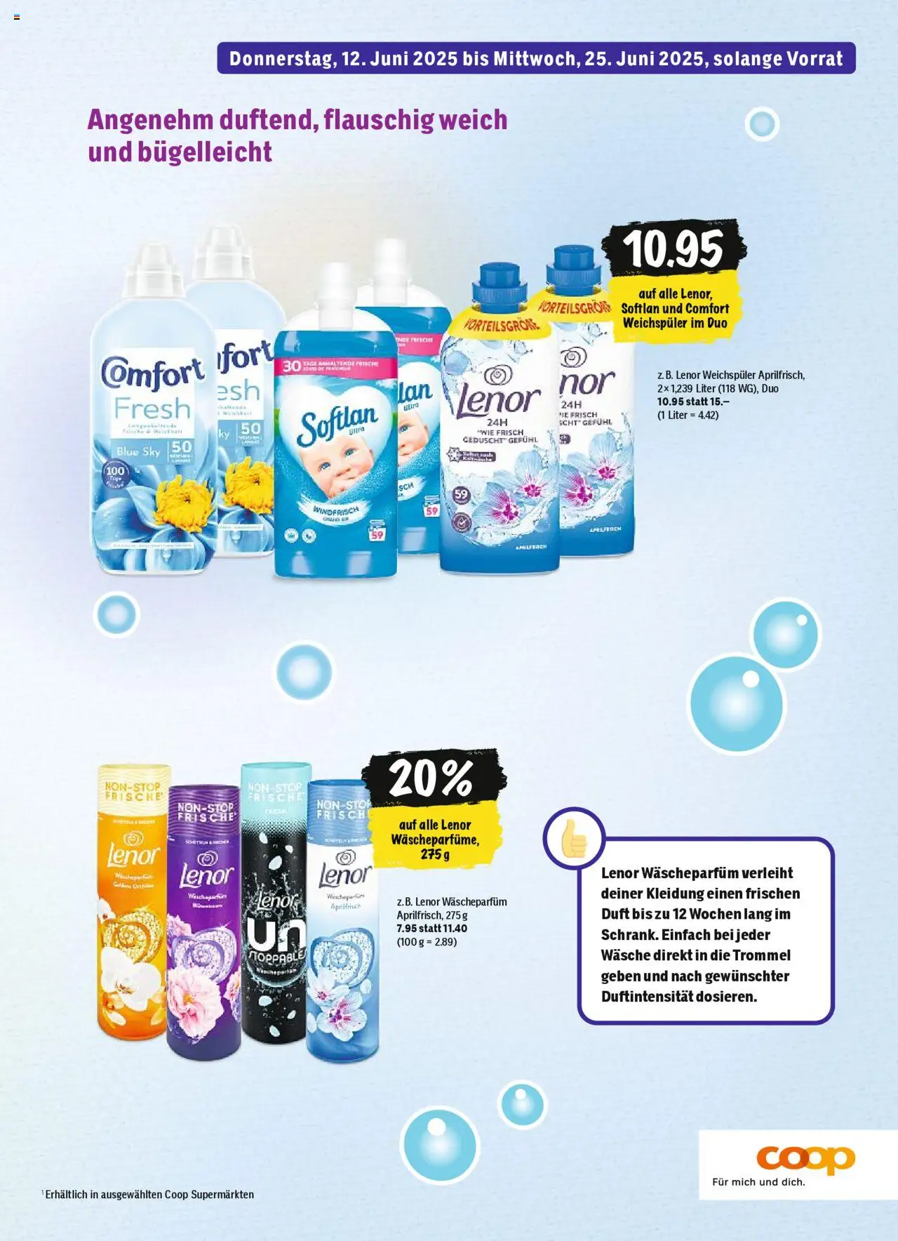 Coop - Magazin ab 12.06.2025 | Seite: 87 | Produkte: Duft, Weichspüler