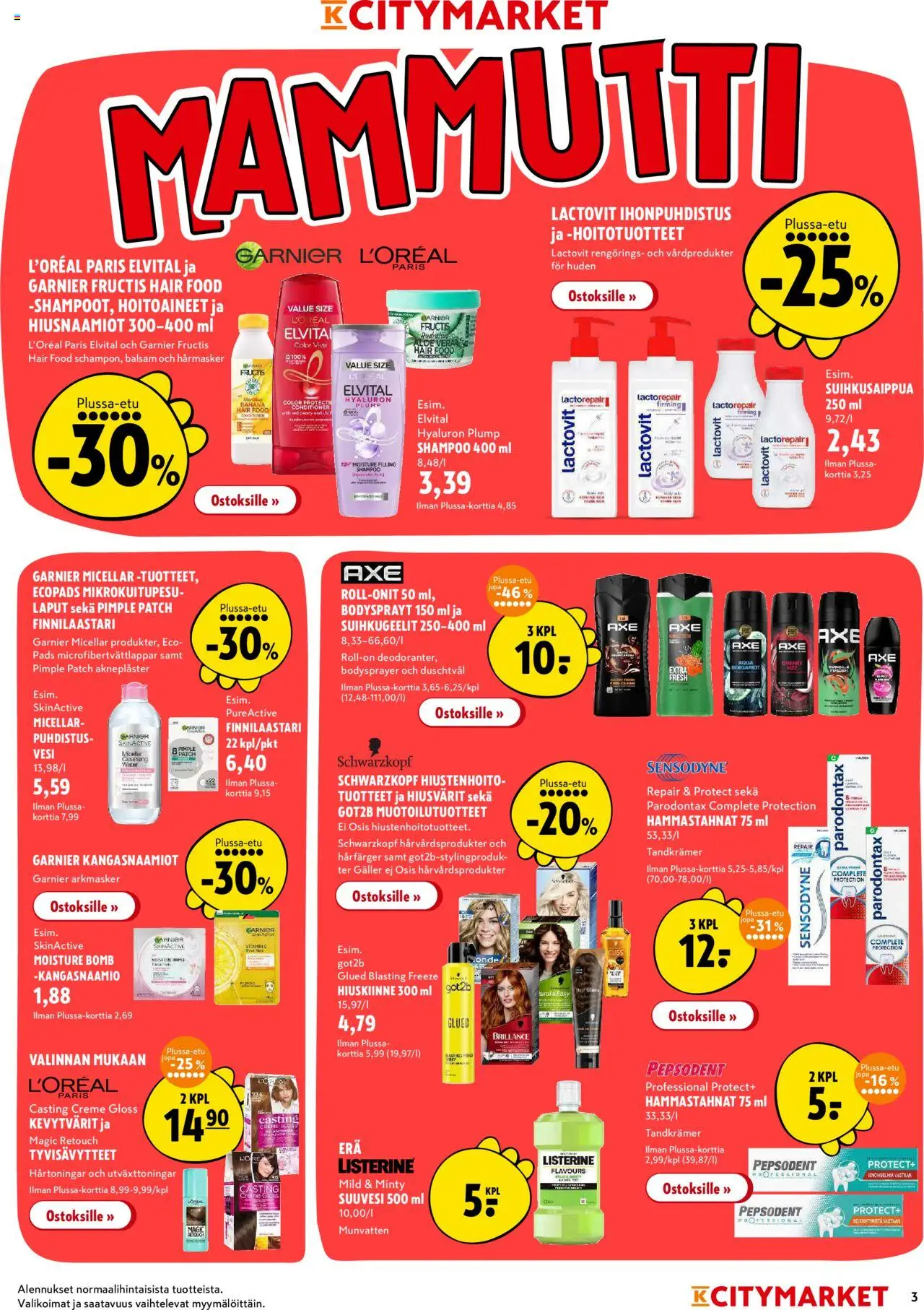  | Sivu: 3 | Tuotteet: Shampoo, Suuvesi