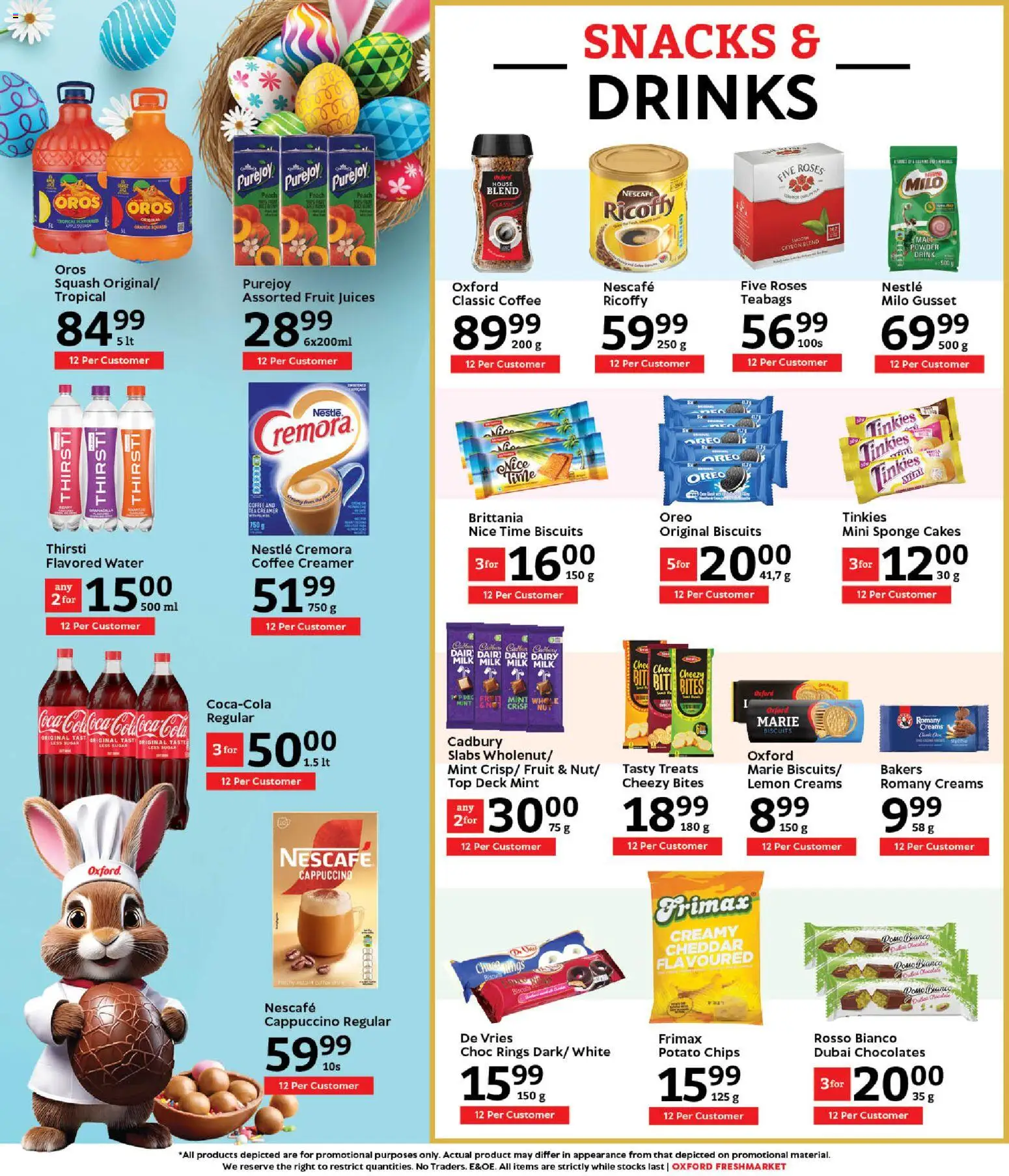 New Oxford Freshmarket catalogue – valid from 03.03.2026 | Page: 10 | Products: Flavored water, Coffee, Chips, Fruit