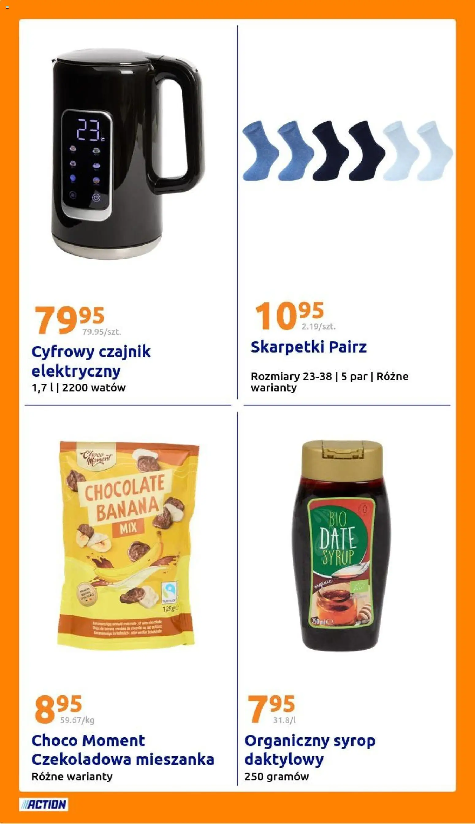Action Gazetka od 11.02.2026 | Strona: 26 | Produkty: Syrop, Czekoladowa, Skarpetki, Czajnik