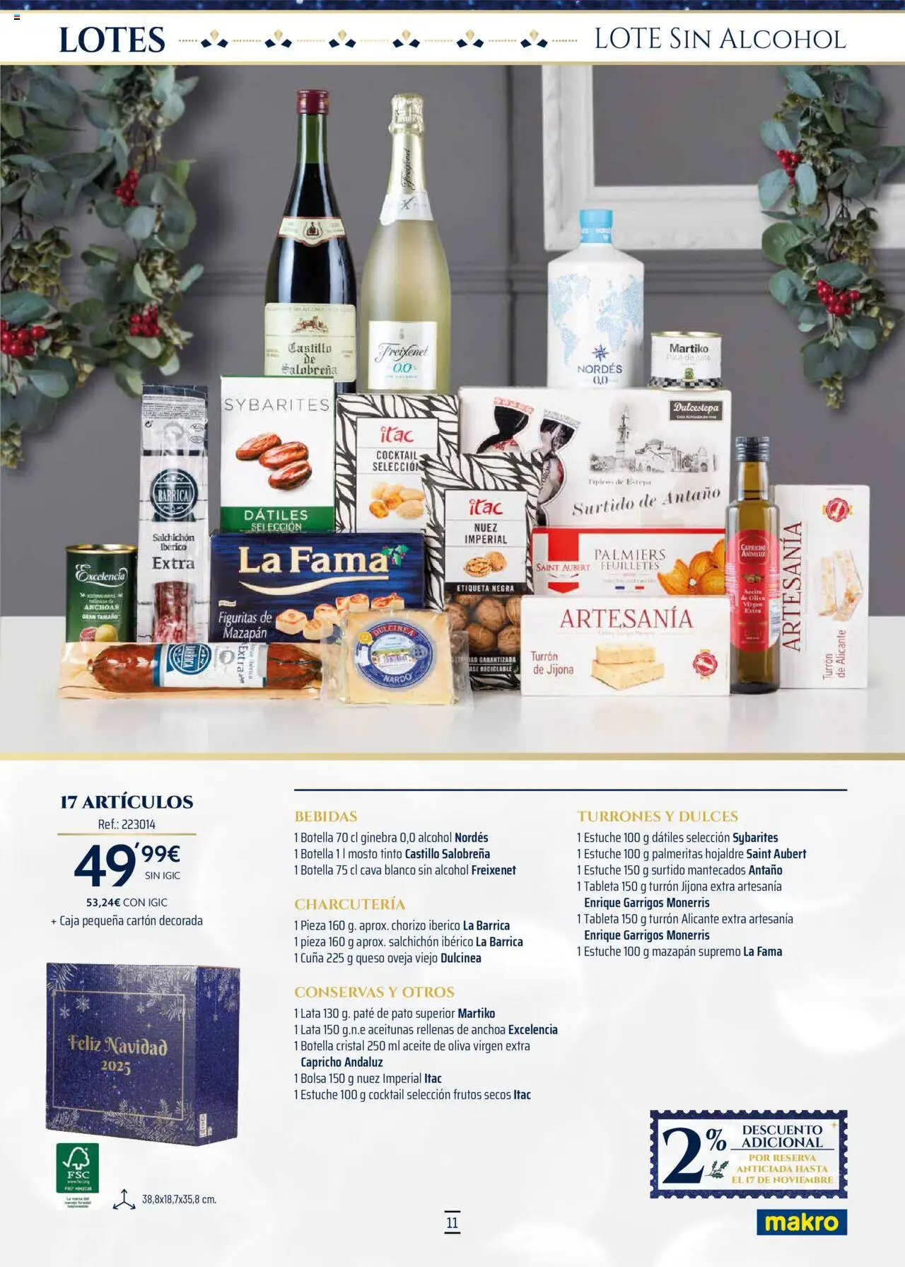 Makro - Lotes y cestas Canarias │ válido desde el 04.10.2025 | Página: 11 | Productos: Paté, Aceite de oliva, Cuna, Caja