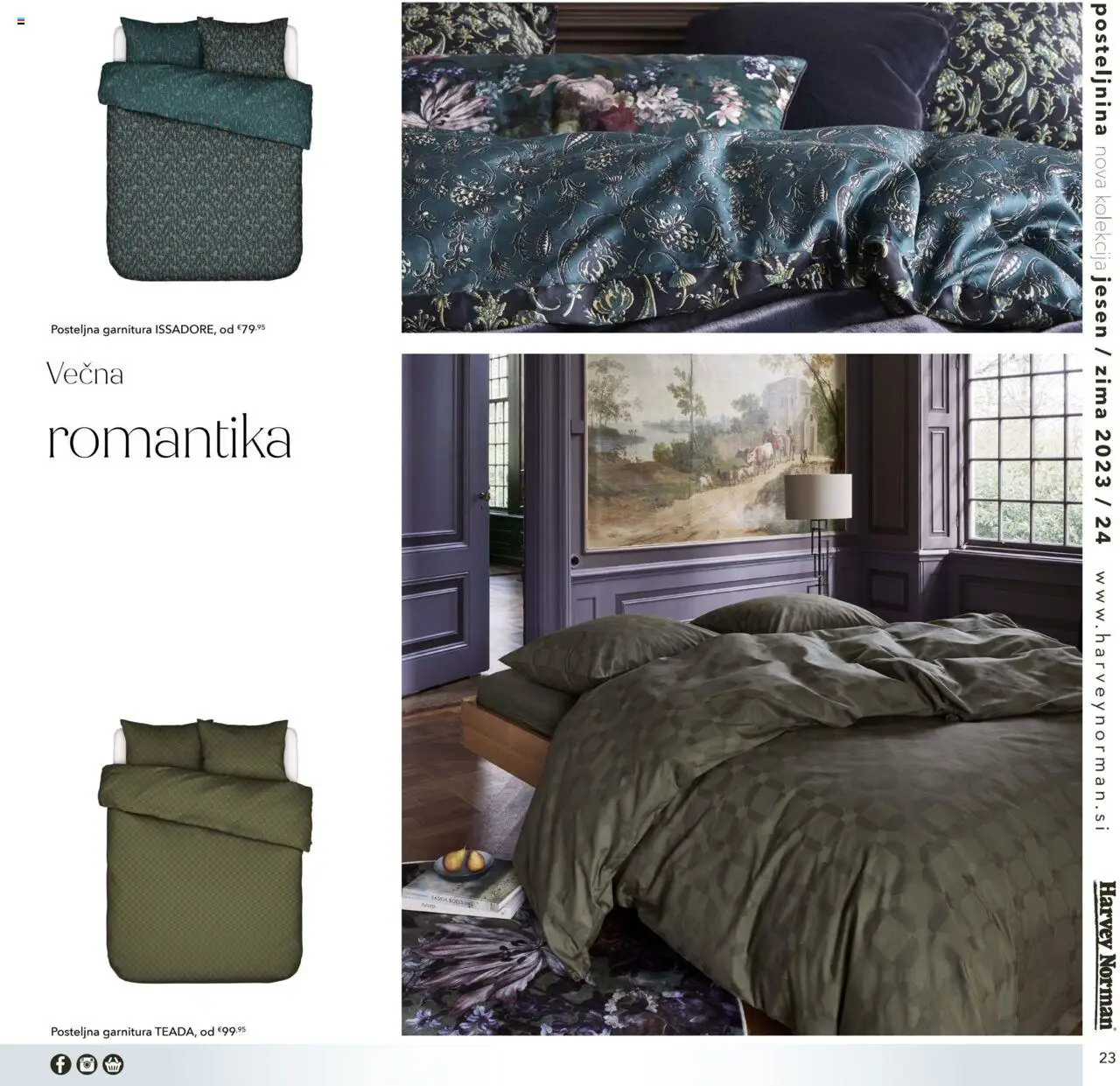 Harvey Norman katalog posteljnina jesen zima │ velja od 01.10.2023 | Stran: 23 | Izdelki: Posteljnina