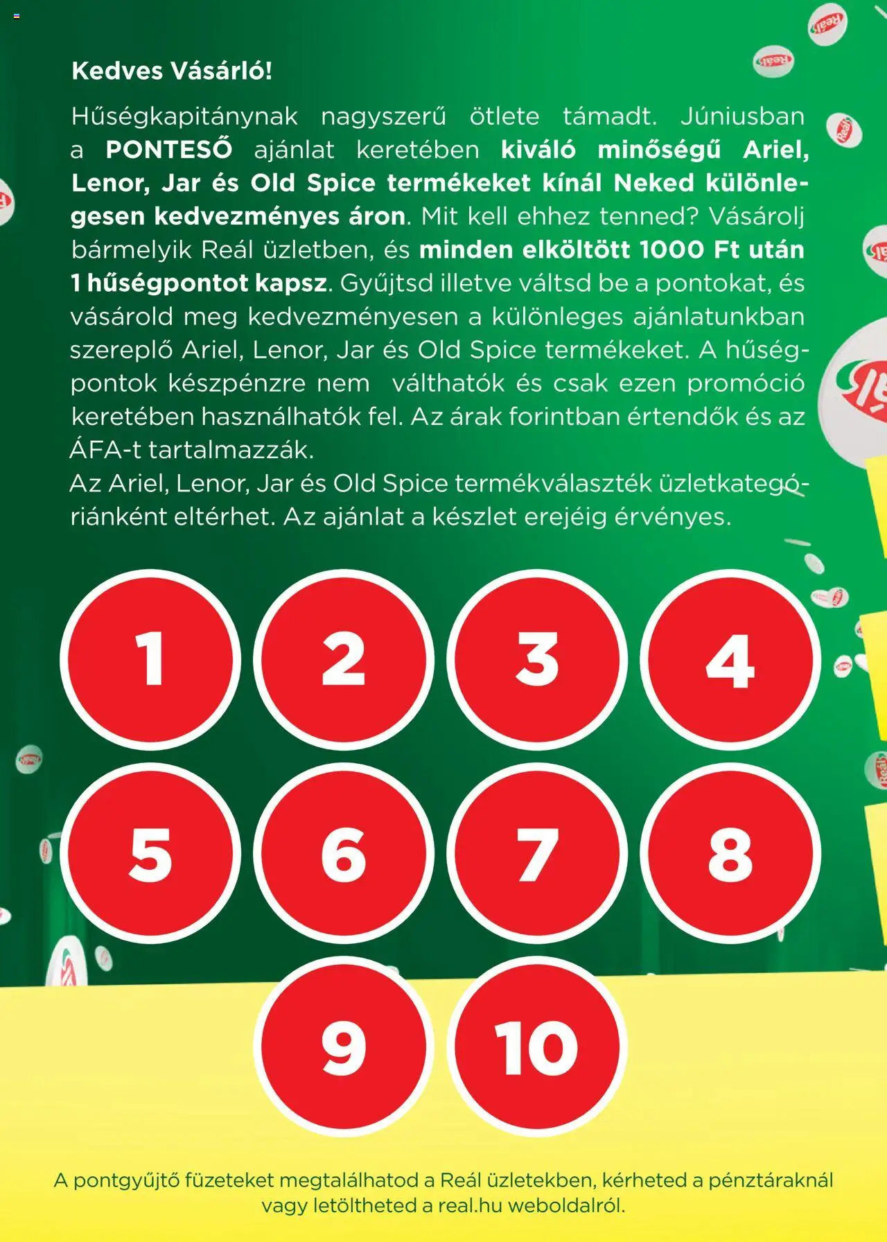 Reál akciós ujság - amely érvényes a következő dátumtól: 04.06.2025 | Oldal: 2 | Termékek: Ariel, Old spice