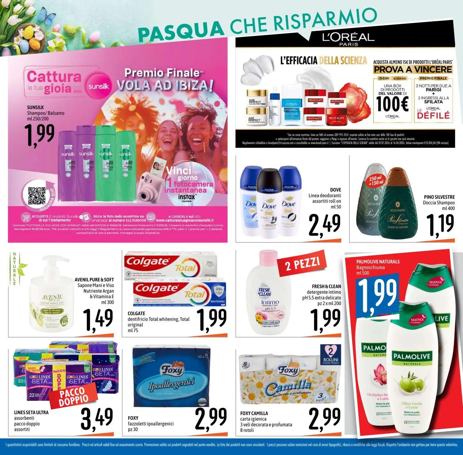 Volantino Emisfero del 26.03.2026 | Pagina: 26 | Prodotti: Shampoo, Carta igienica, Doccia, Terra