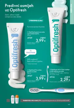 Oriflame katalog 4/2026 - Pregled kataloga iz trgovine Oriflame, vrijedi od 11.03.2026 | Stranica: 143 | Proizvodi: Pasta za zube, Četkica za zube, Pasta