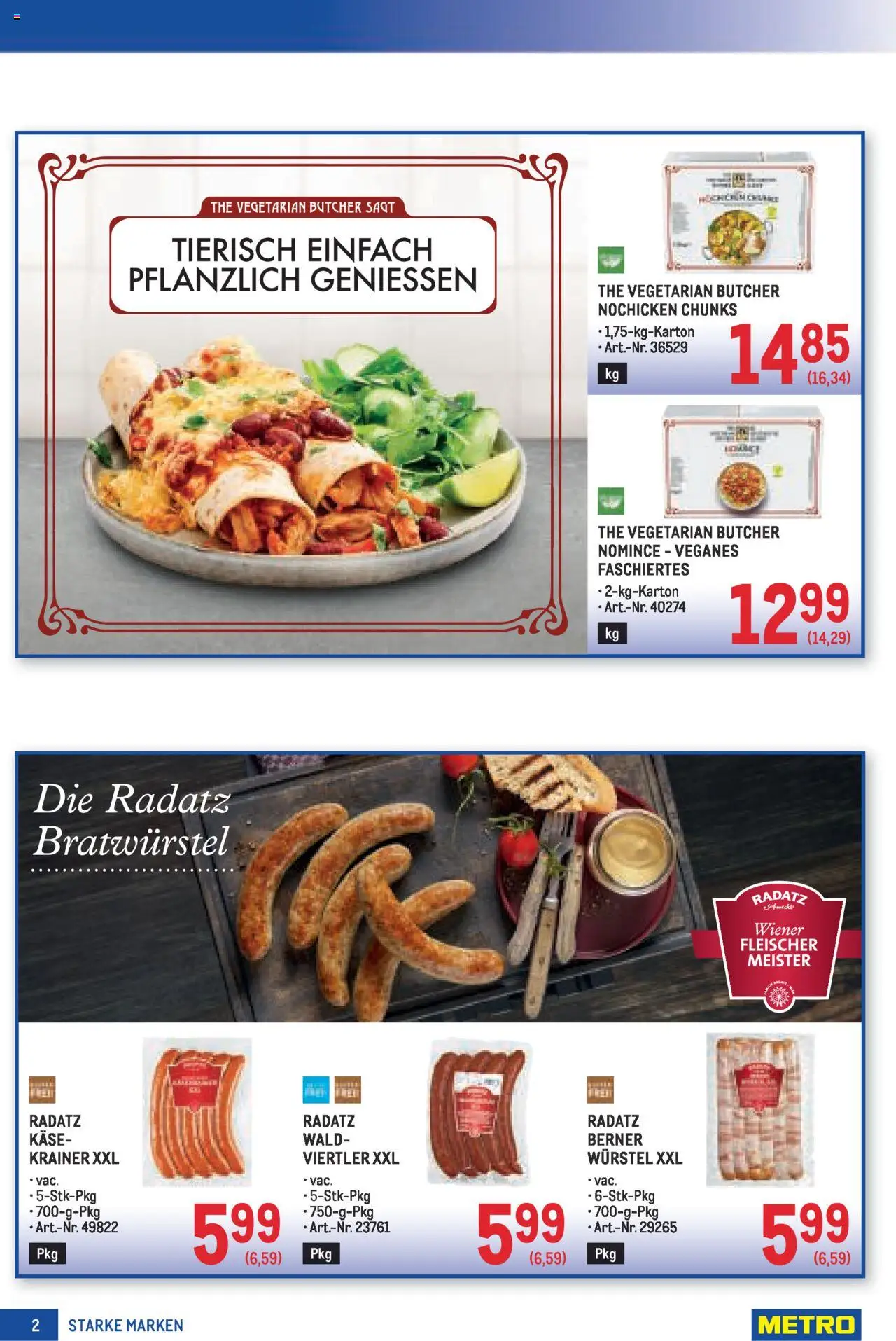 Metro  Starke Marken gültig ab 02.10.2025 | Seite: 2 | Produkte: Käse