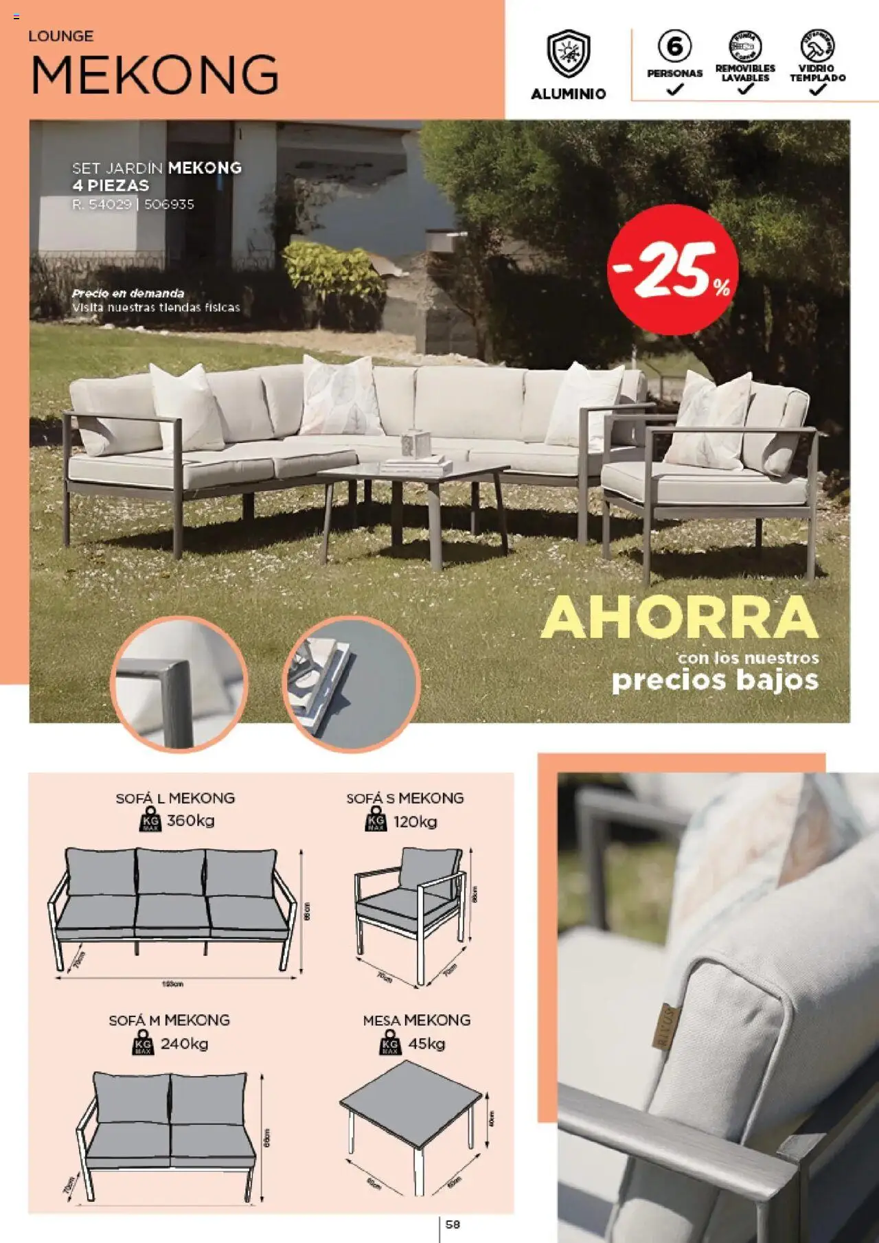 Espaço Casa - Catálogo AireLibre 2025 │ válido de 12.05.2025 | Página: 58 | Produtos: Sofá, Mesa