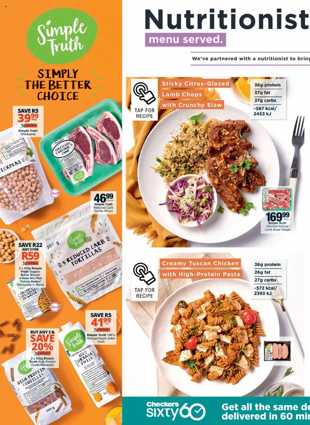 New Checkers catalogue – valid from 20.10.2025 | Page: 6 | Products: Detergente líquido, Juice, Tap, Pasta
