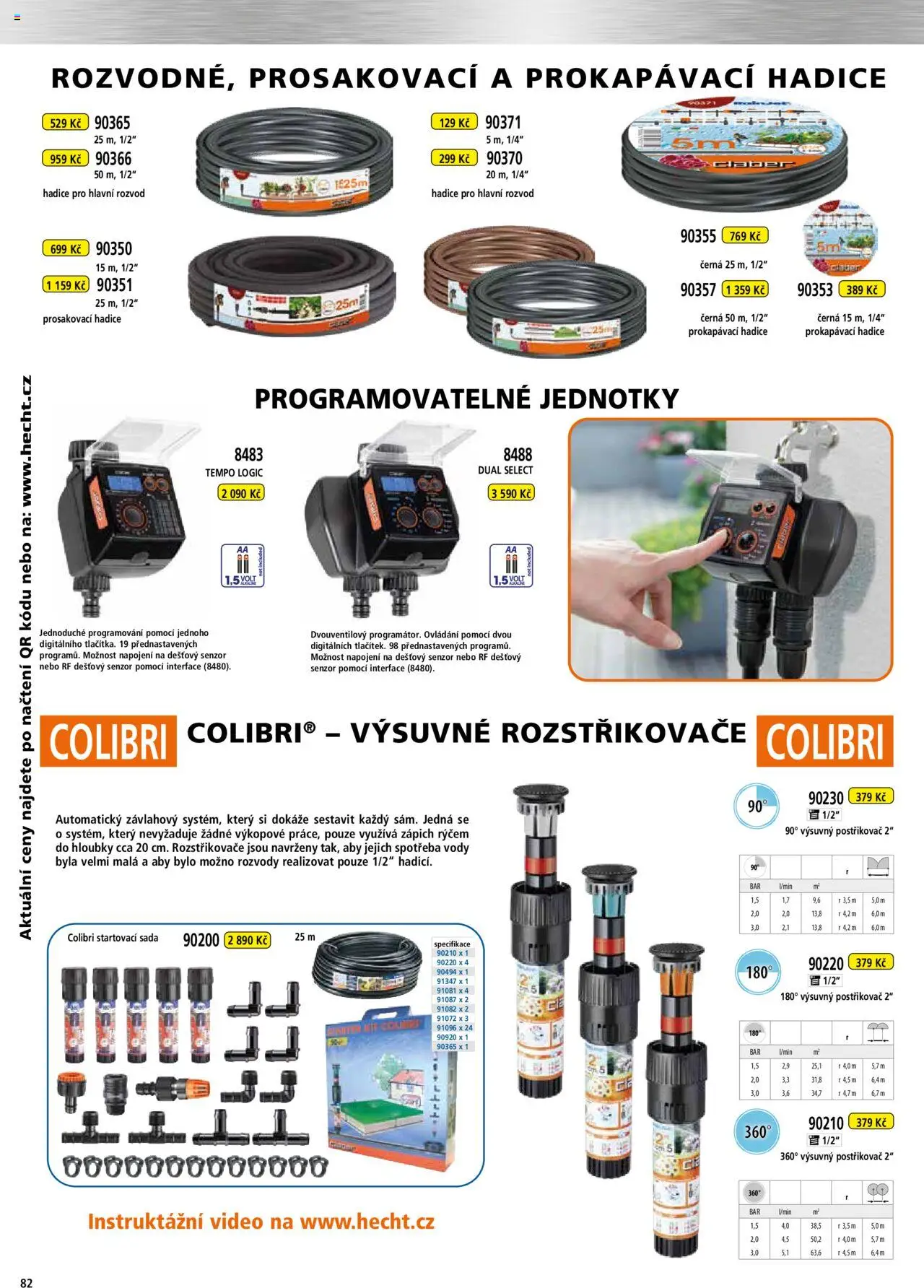 Hecht katalog - Podzim - zima 2025 od 01.09.2025 | Strana: 82 | Produkty: Zápich, Video, Hadice, Postřikovač