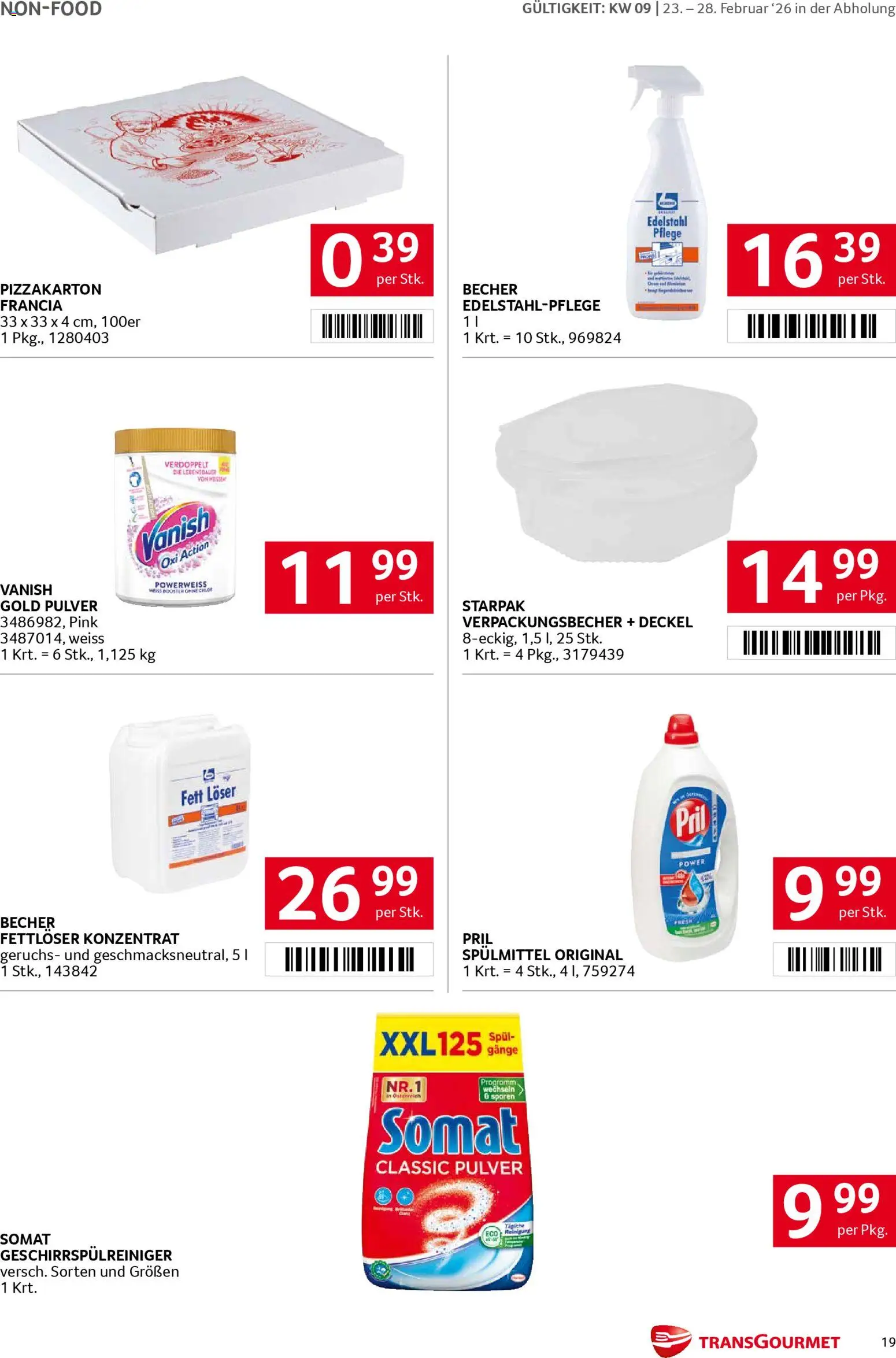 Transgourmet Flugblatt gültig ab 23.02.2026 | Seite: 19