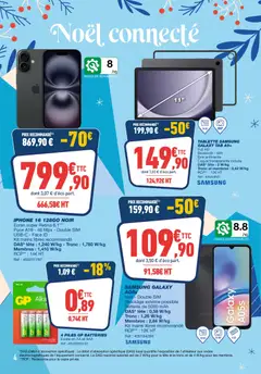 Bureau Vallée - Prévisualisation de Bureau Vallée catalogue valide à partir de 24.11.2025 | Page: 4 | Produits: Tablette, Batterie, Iphone, Piles