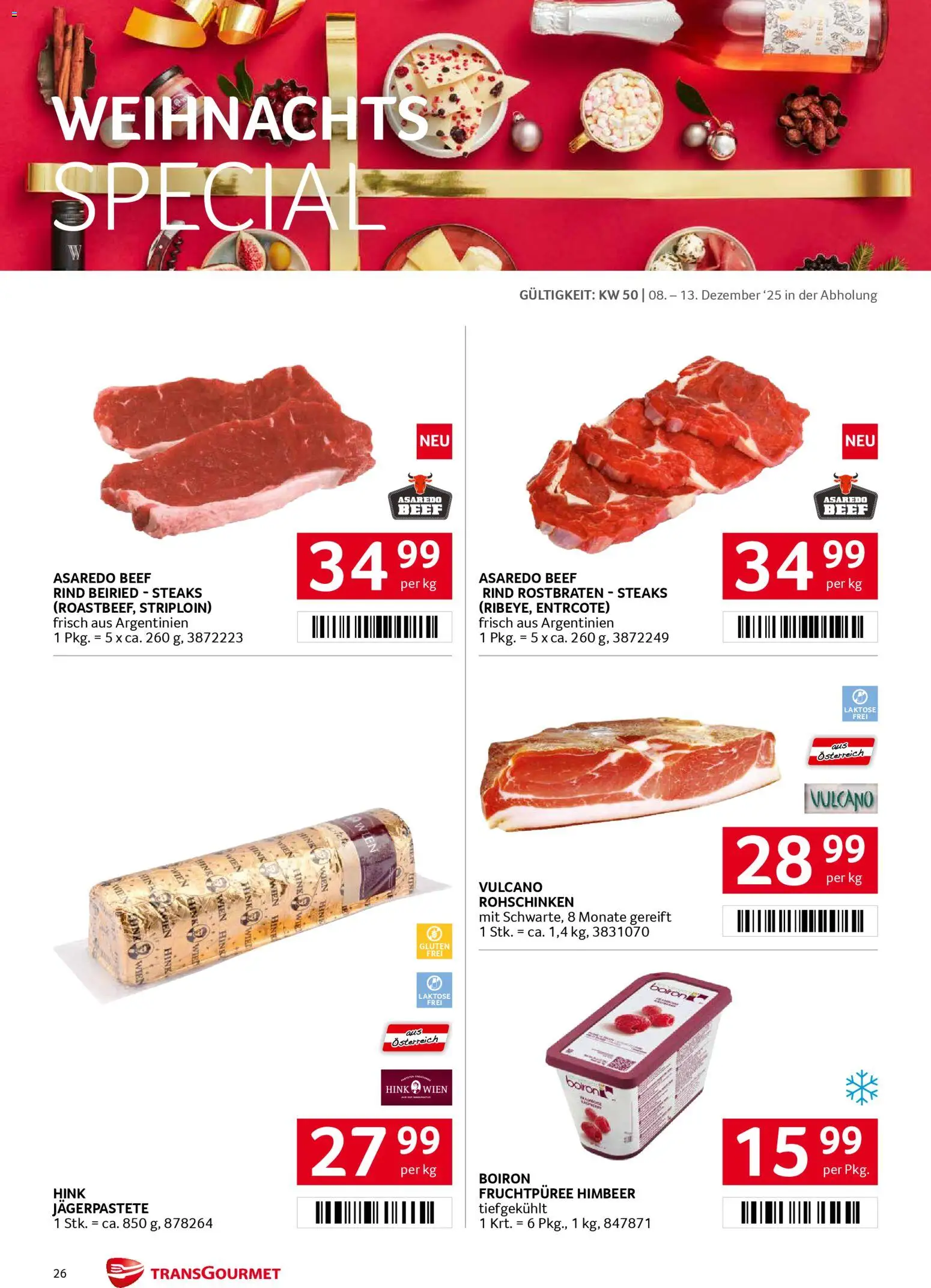 Transgourmet Flugblatt gültig ab 08.12.2025 | Seite: 26