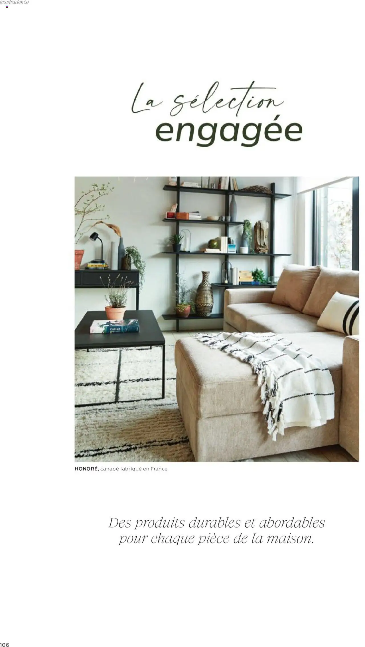 {H1} | Page: 106 | Produits: Canapé