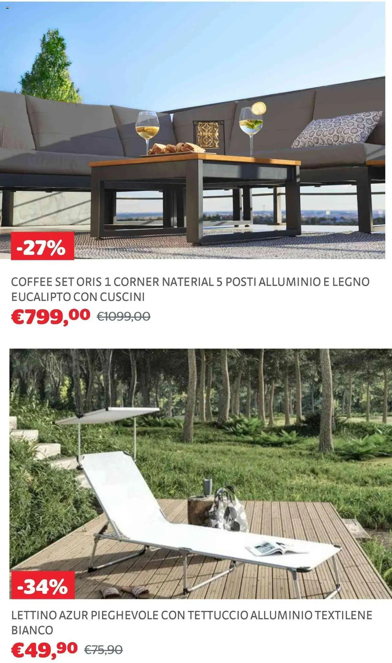 Volantino Brico Center del 30.07.2025 | Pagina: 28 | Prodotti: Lettino, Alluminio
