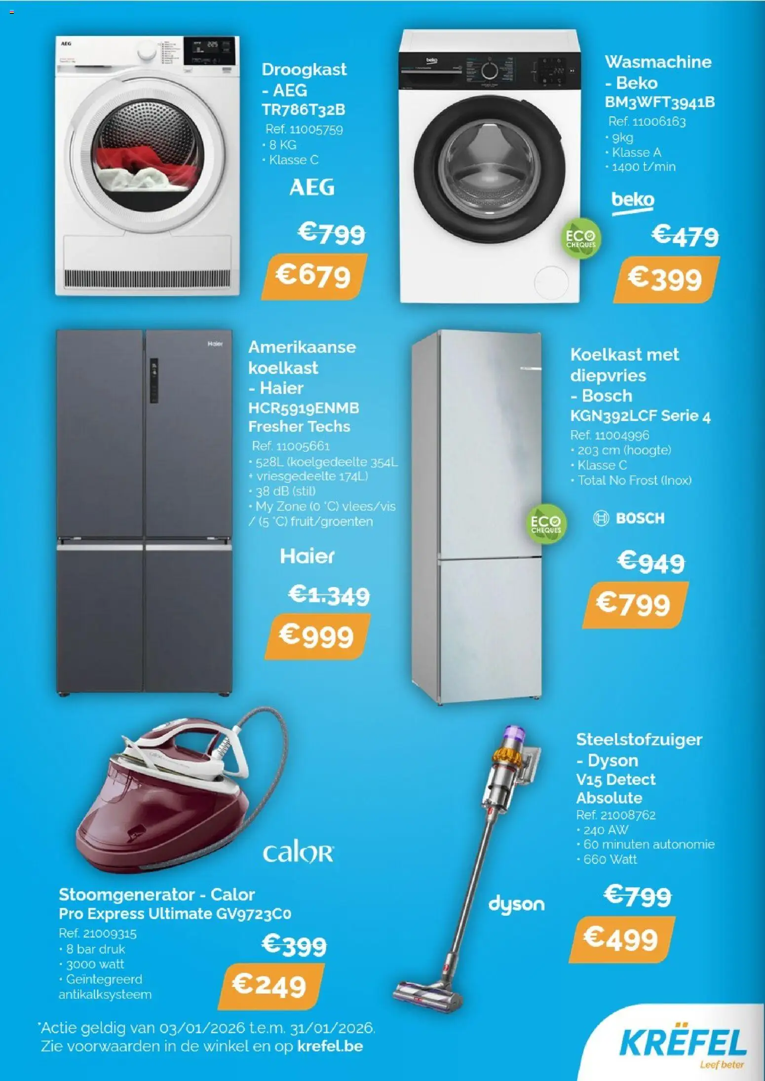 {H1} | Pagina: 4 | Producten: Koelkast, Wasmachine