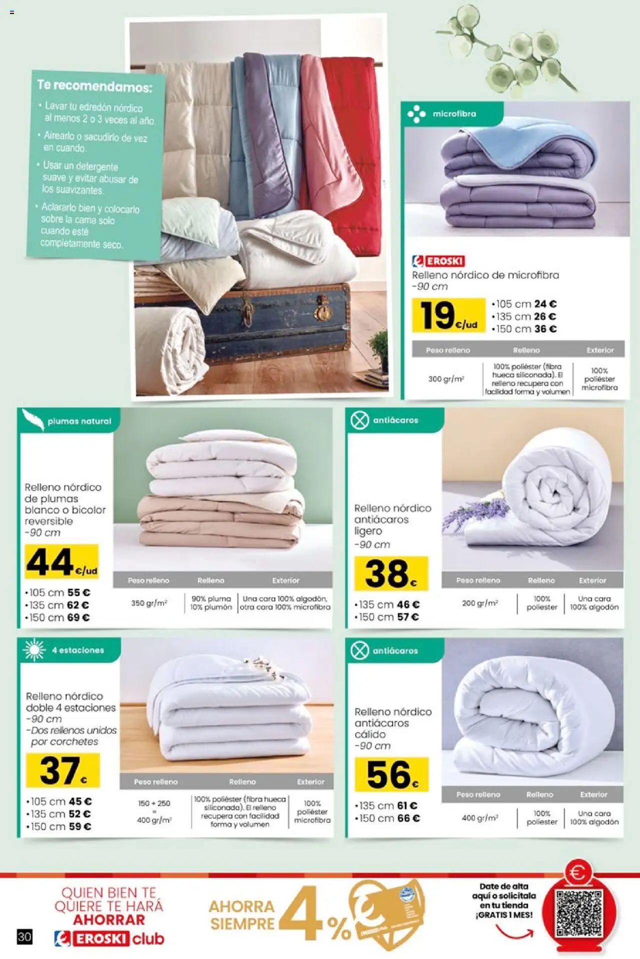 Eroski - Oh! Qué chef │ válido desde el 09.10.2025 | Página: 30 | Productos: Detergente, Té, Peso, Cama