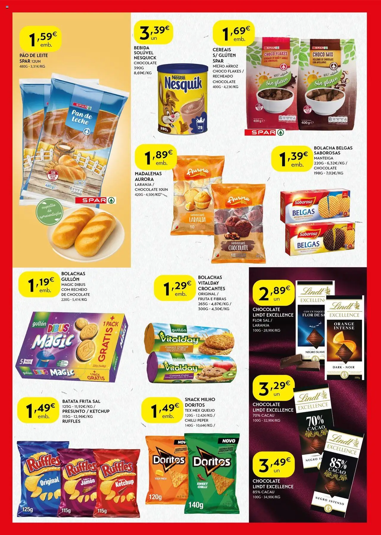 Spar folheto │ válido de 30.09.2025 | Página: 2 | Produtos: Leite, Queijo, Chocolate, Cereais
