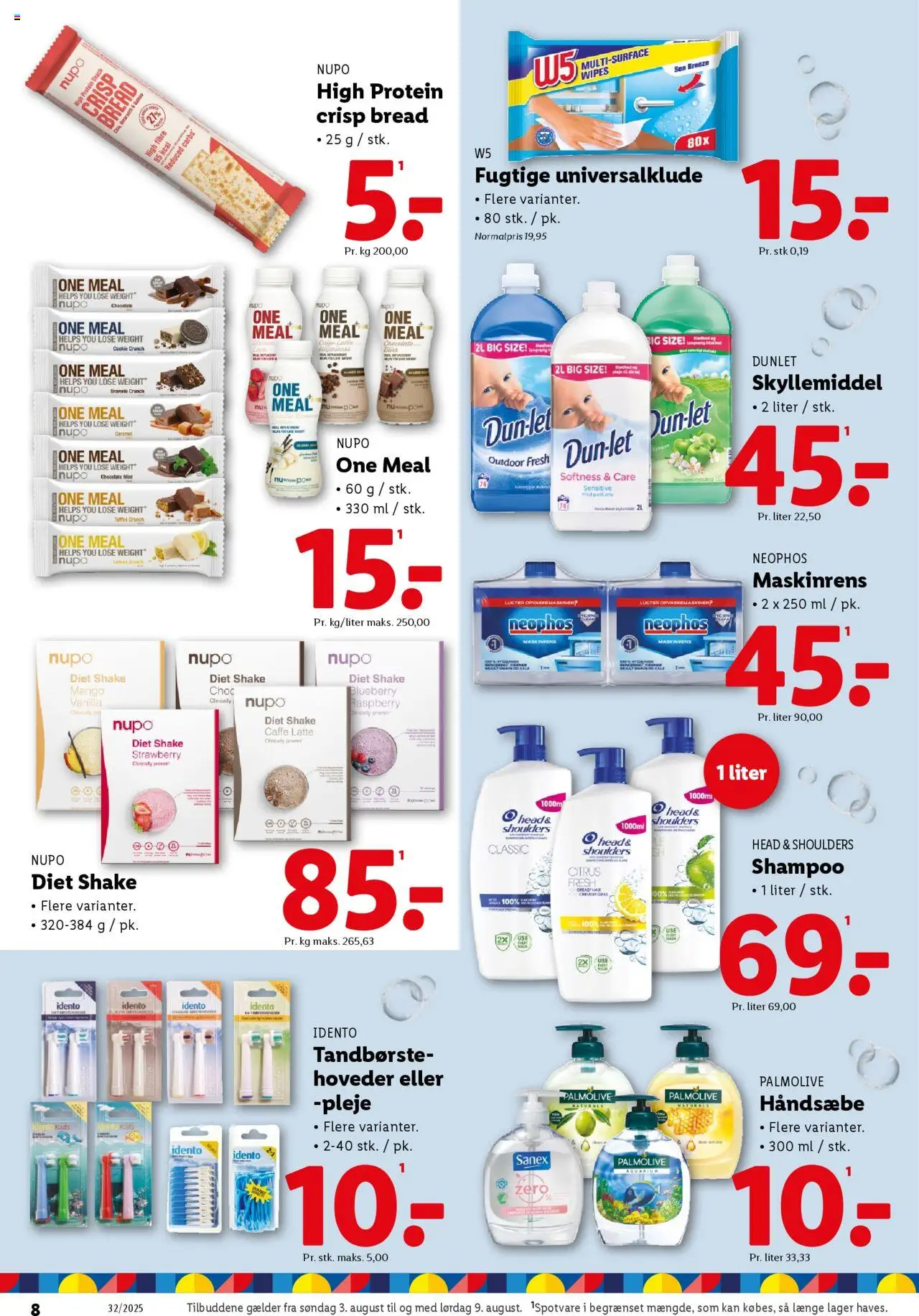 Lidl Tilbudsavis gyldig fra 03.08.2025 | Side: 8 | Produkter: Mango, Tandbørste, Skyllemiddel, Søm
