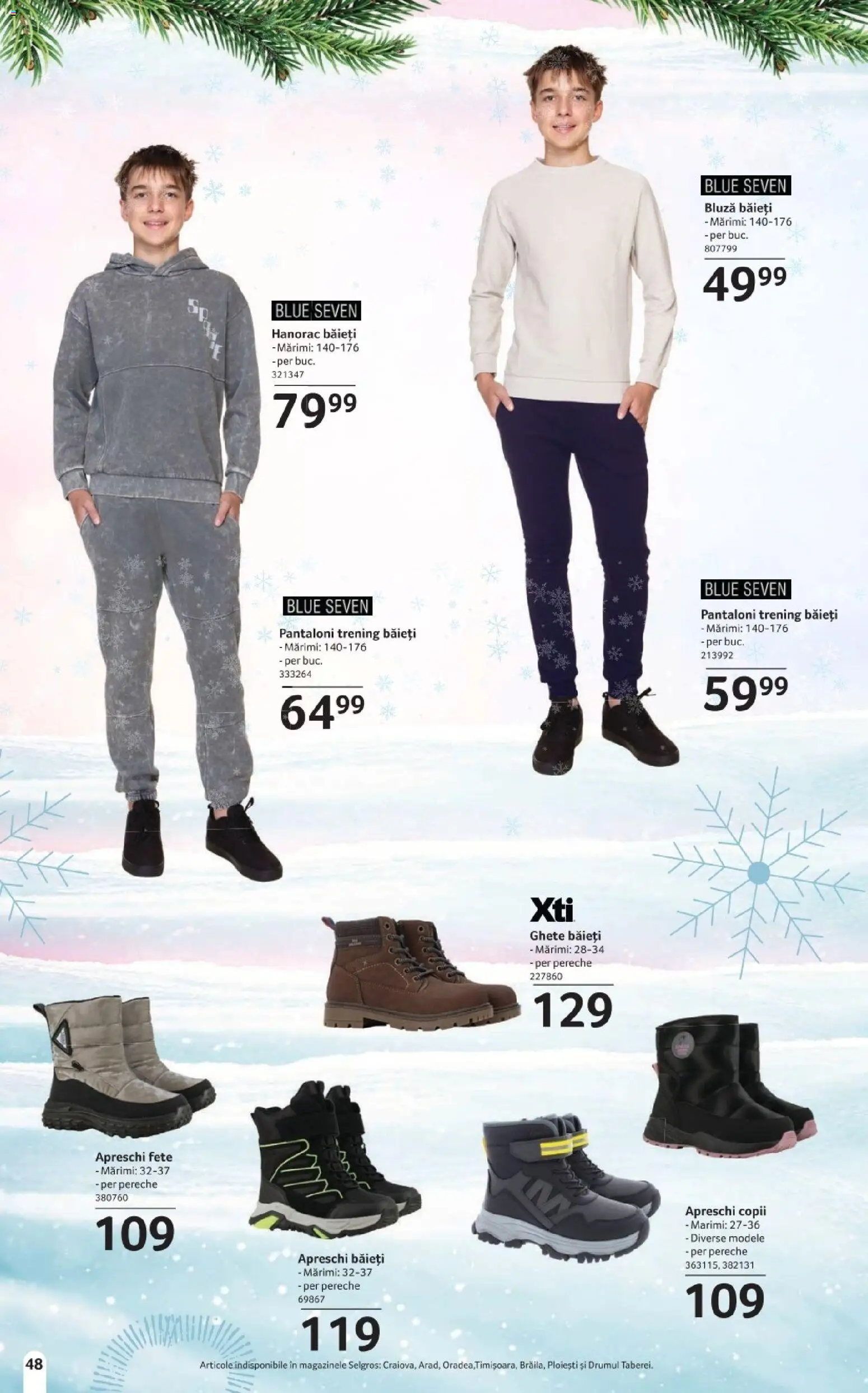 Noul catalog Selgros – valabil de la 14.11.2025 | Pagină: 48 | Produse: Trening, Pantaloni, Keşe, Ghete