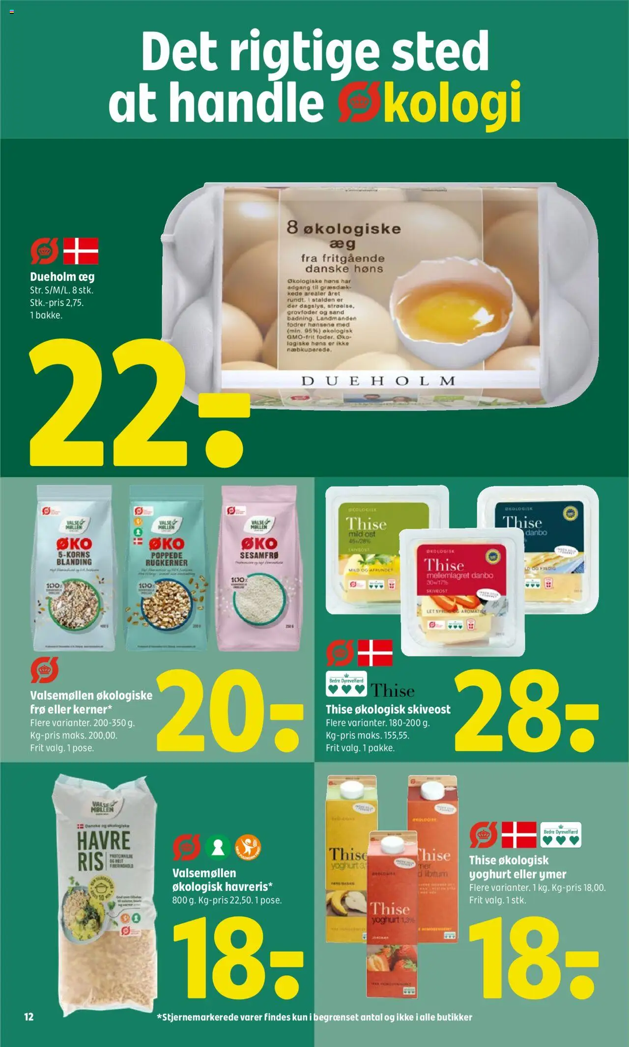 Coop 365 Tilbudsavis gyldig fra 26.06.2025 | Side: 12 | Produkter: Yoghurt, Æg, Ymer, Skiveost