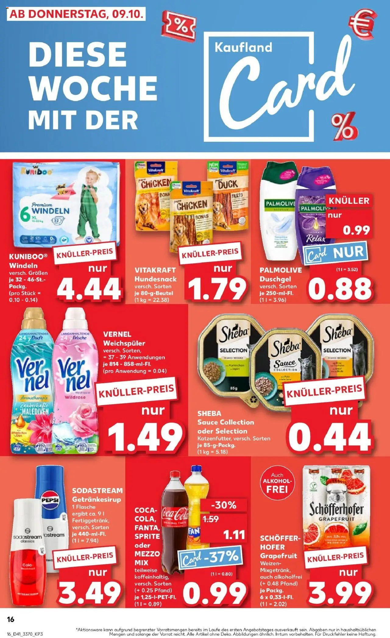 Kaufland prospekt Blankenfelde-Mahlow	 – gültig ab 13.10.2025 | Seite: 16 | Produkte: Mezzo mix, Weichspüler, Shower Gel, Sodastream