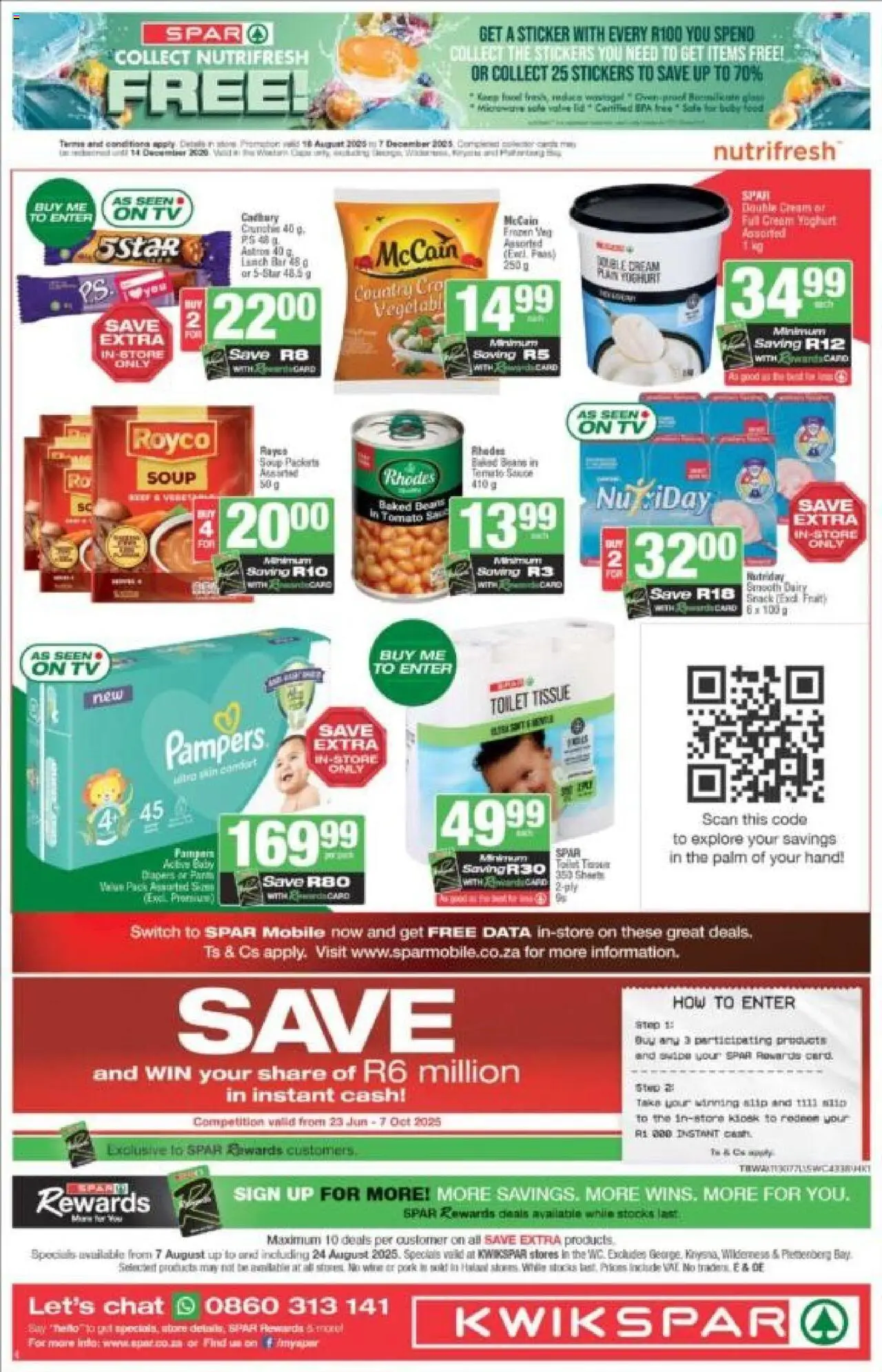 KWIKSPAR - Western Cape - Weekly Specials │ valid from 07.08.2025 | Page: 4 | Products: Beans, Yoghurt, TV, Switch