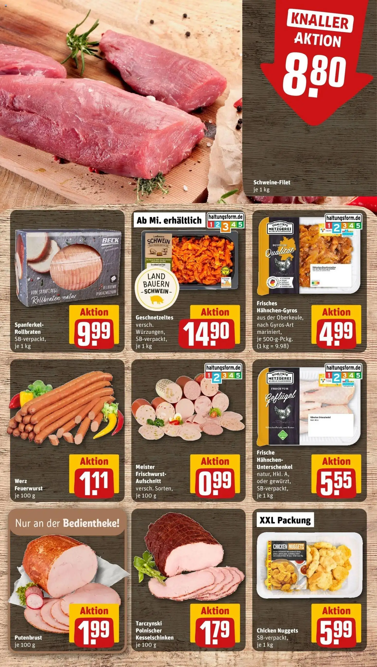Rewe prospekt Sindelfingen	 – gültig ab 22.02.2026 | Seite: 8 | Produkte: Hahnchen, Schweinefilet