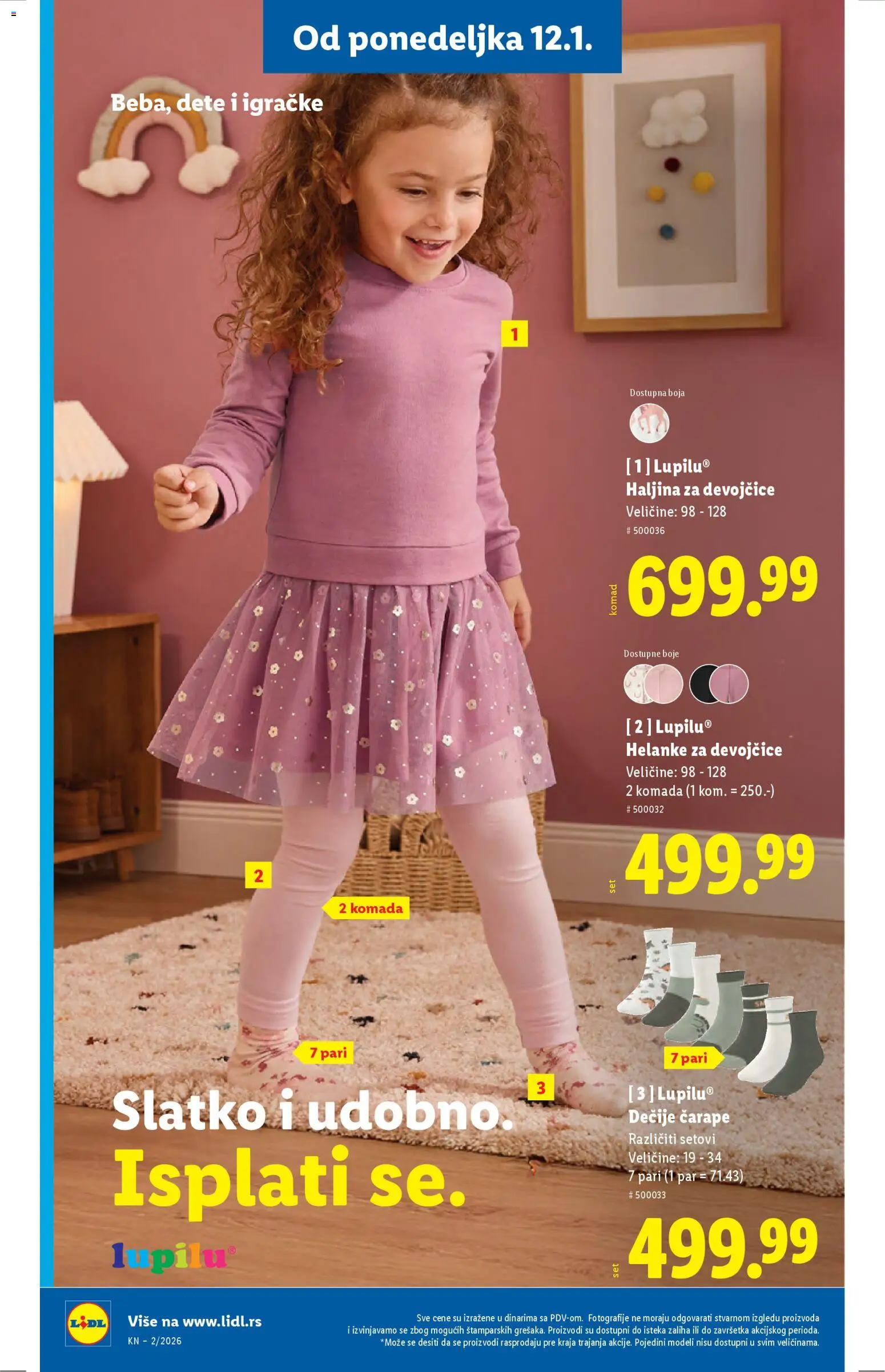 Lidl katalog - važi od 08.01.2026 | Strana: 78 | Proizvode: Haljina, Čarape, Helanke