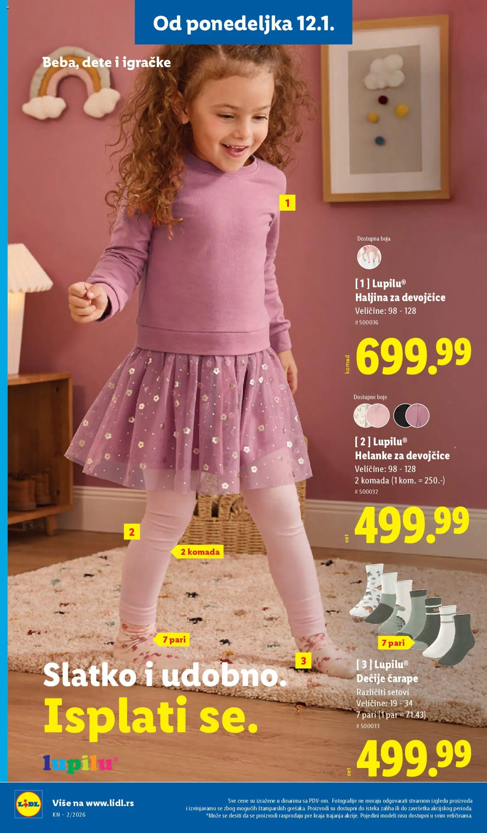 Lidl katalog - važi od 08.01.2026 | Strana: 78 | Proizvode: Haljina, Čarape, Helanke