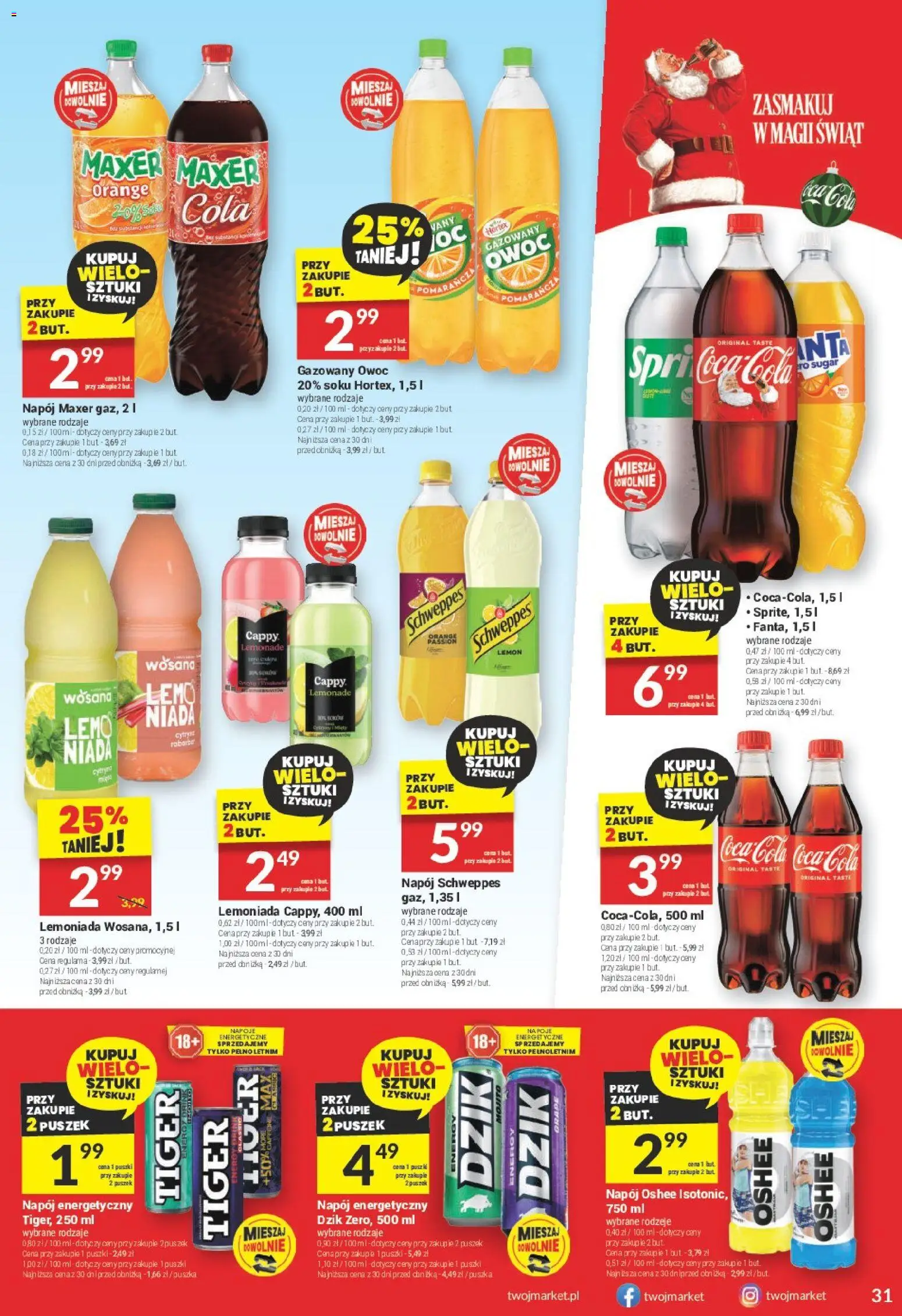 Twój Market Gazetka od 19.11.2025 | Strona: 31 | Produkty: Cytryna, Napoje, Coca cola
