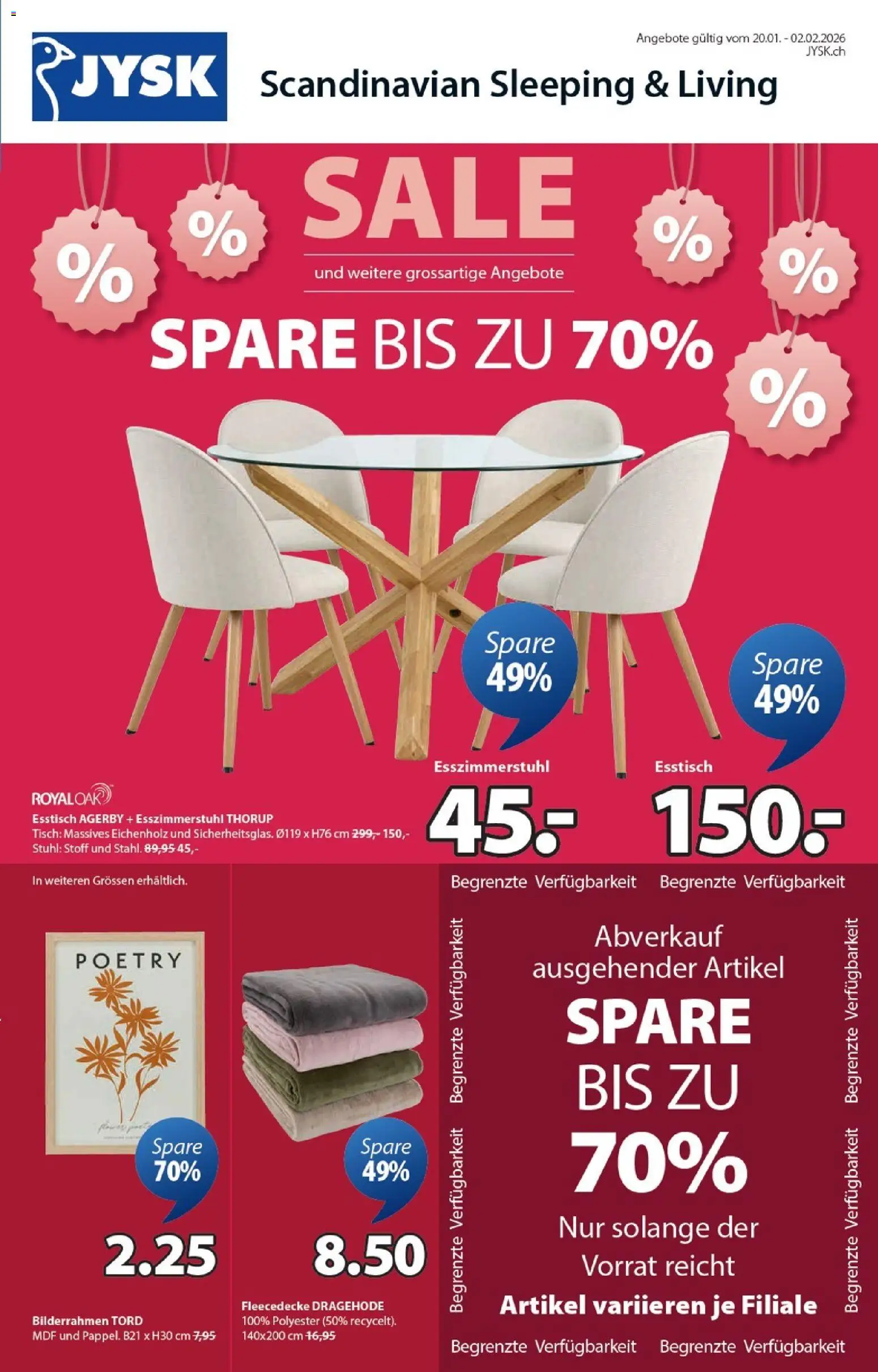 JYSK Aktionen – gültig ab 20.01.2026 | Seite: 1