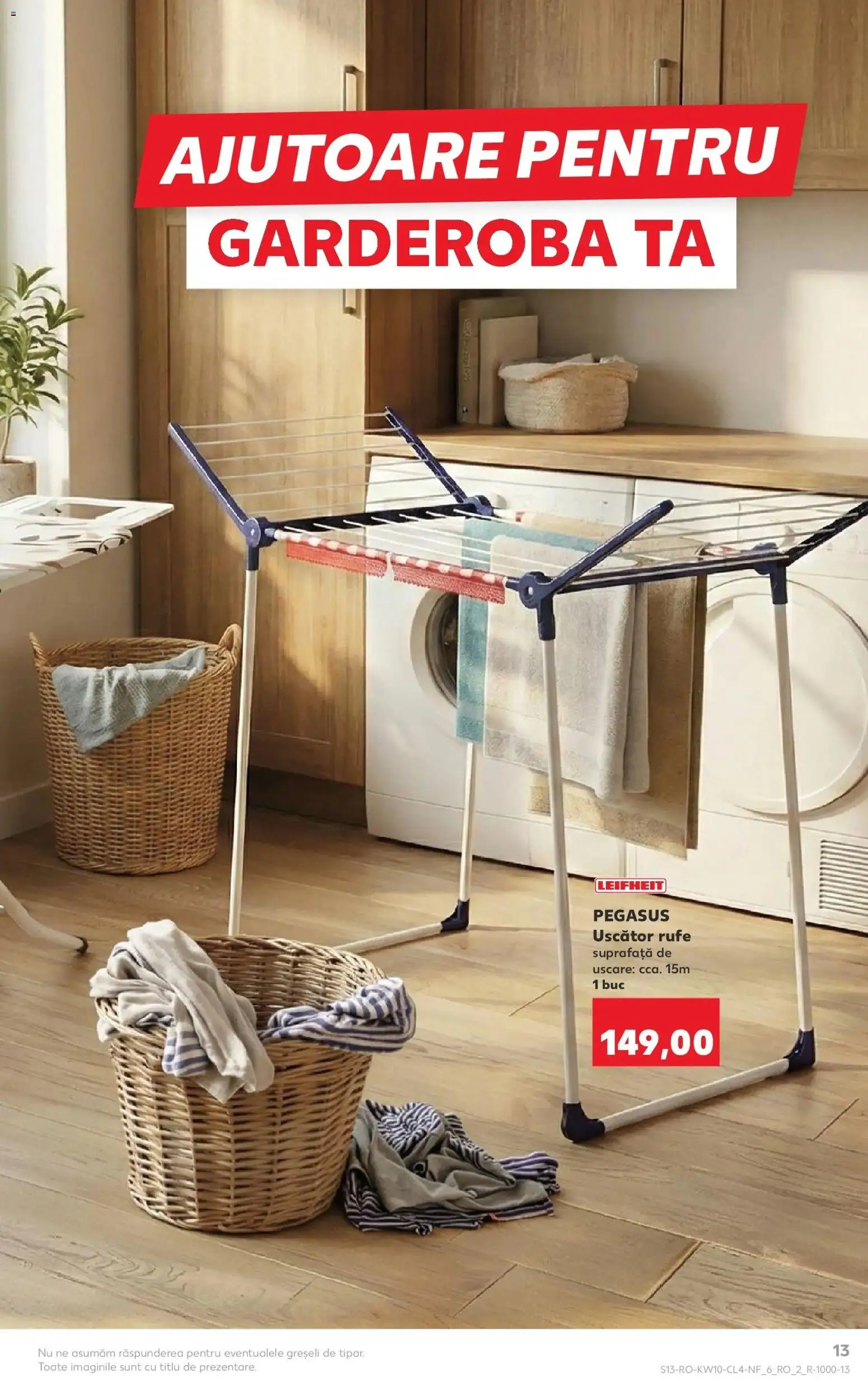 Noul catalog Kaufland – valabil de la 04.03.2026 | Pagină: 13 | Produse: Uscător, Uscător rufe