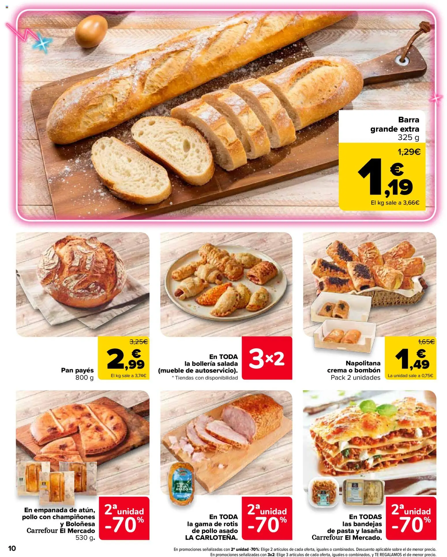Carrefour Market folleto │ válido desde el 25.02.2026 | Página: 10 | Productos: Pan, Pasta, Crema, Lasaña