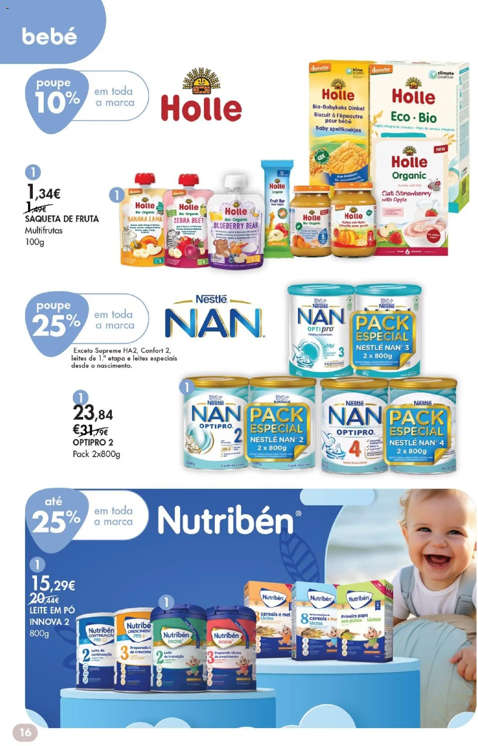 Pingo Doce - Bem Estar Primavera Lojas │ válido de 07.04.2026 | Página: 16 | Produtos: Banana, Pó, Nestlé, Mel
