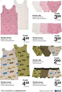 Zeeman - Folder - Voorbeeld van een folder van Zeeman, geldig van 27.12.2025 | Pagina: 22 | Producten: Hemd, Slip, Kinder