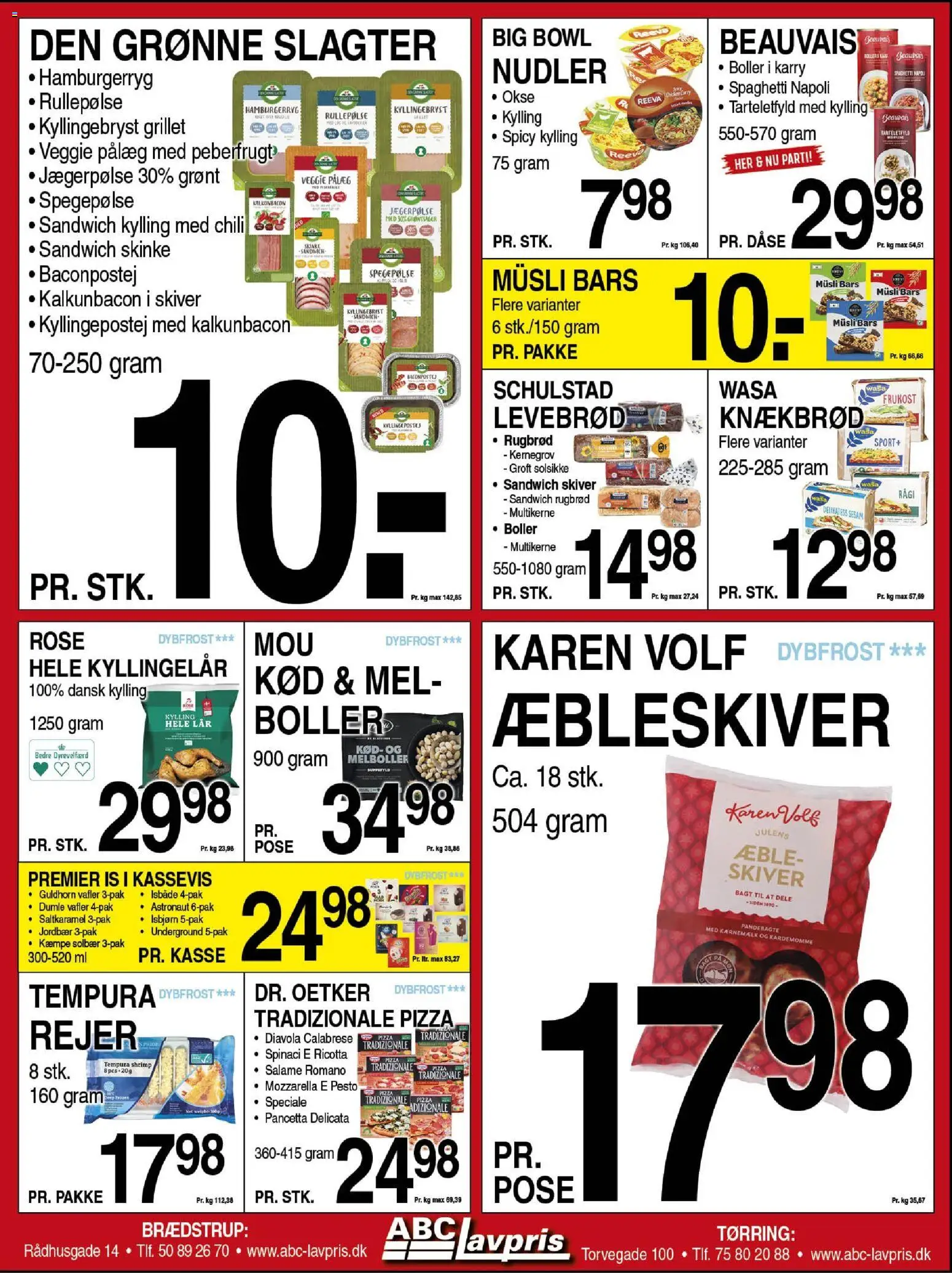 Abc Lavpris tilbudsavis – gyldig fra 29.10.2025 | Side: 4 | Produkter: Karry, Müsli, Vafler, Mozzarella